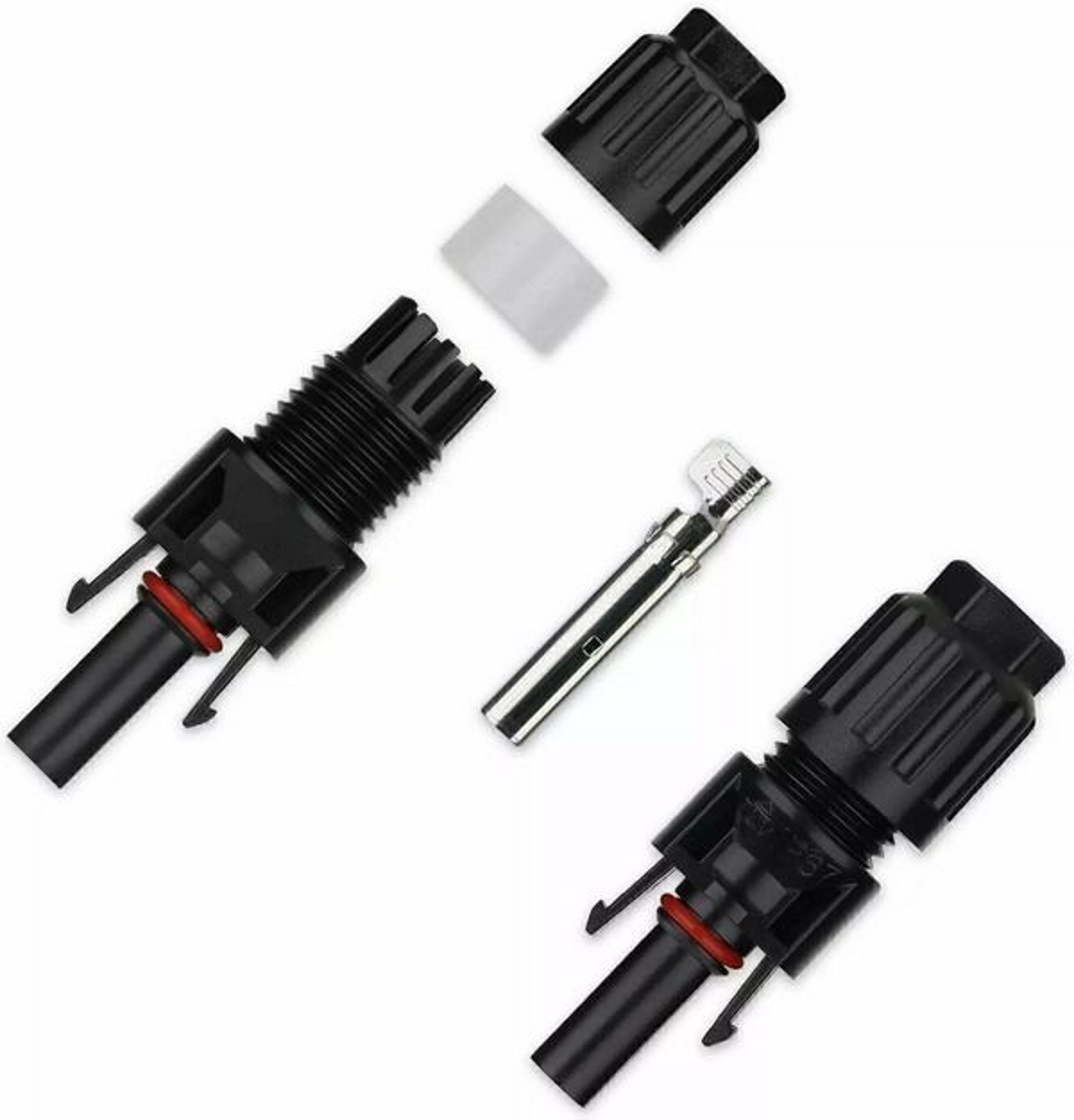 Male Female Solar Connectors For DIY Solar Panel Systems Durable Waterproof HighEfficiency 6