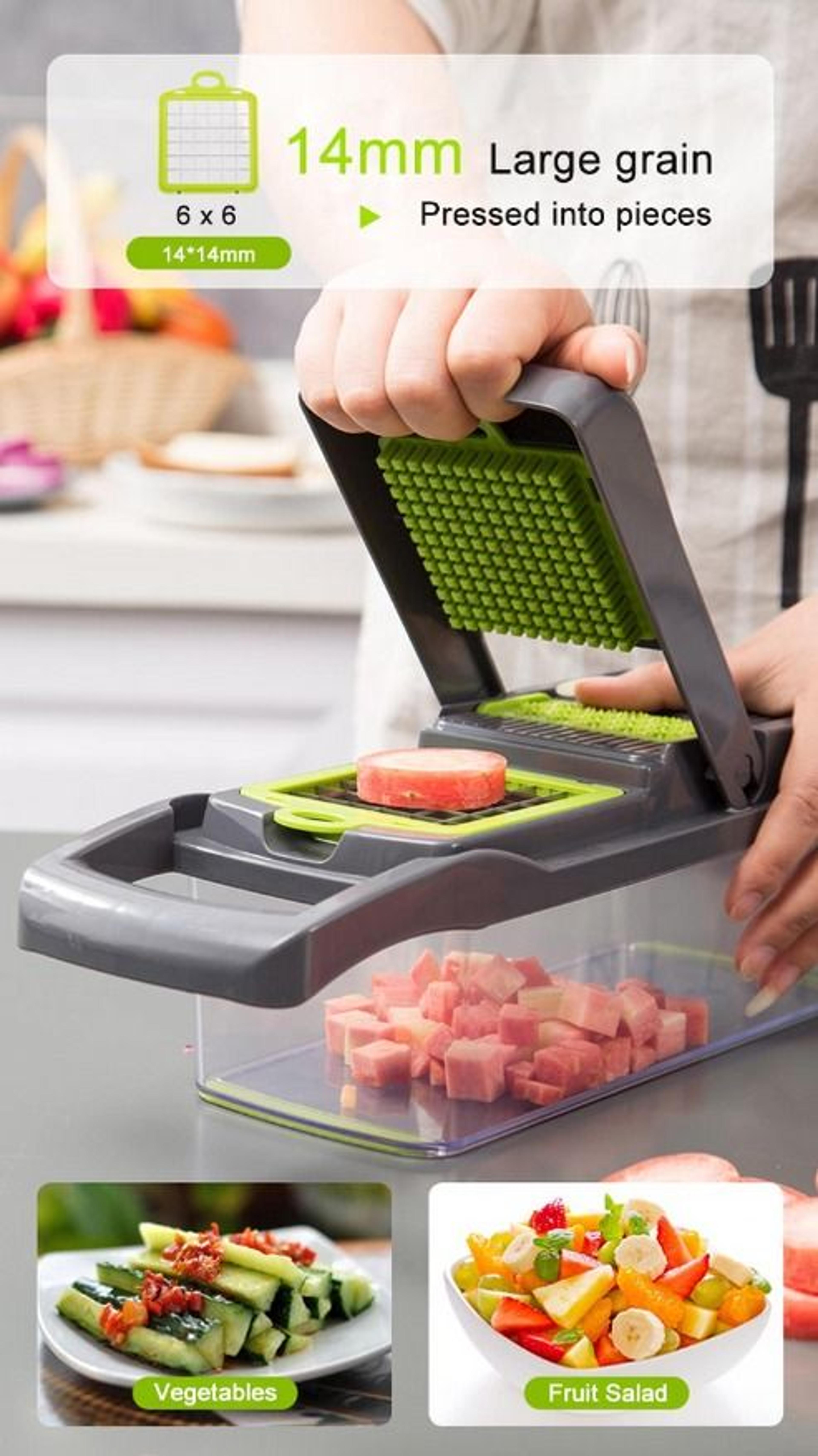 Vegetable Fruit Chopper Food Onion Veggie Dicer MultiFunction Slicer Cutter Kitchen Gadget 3