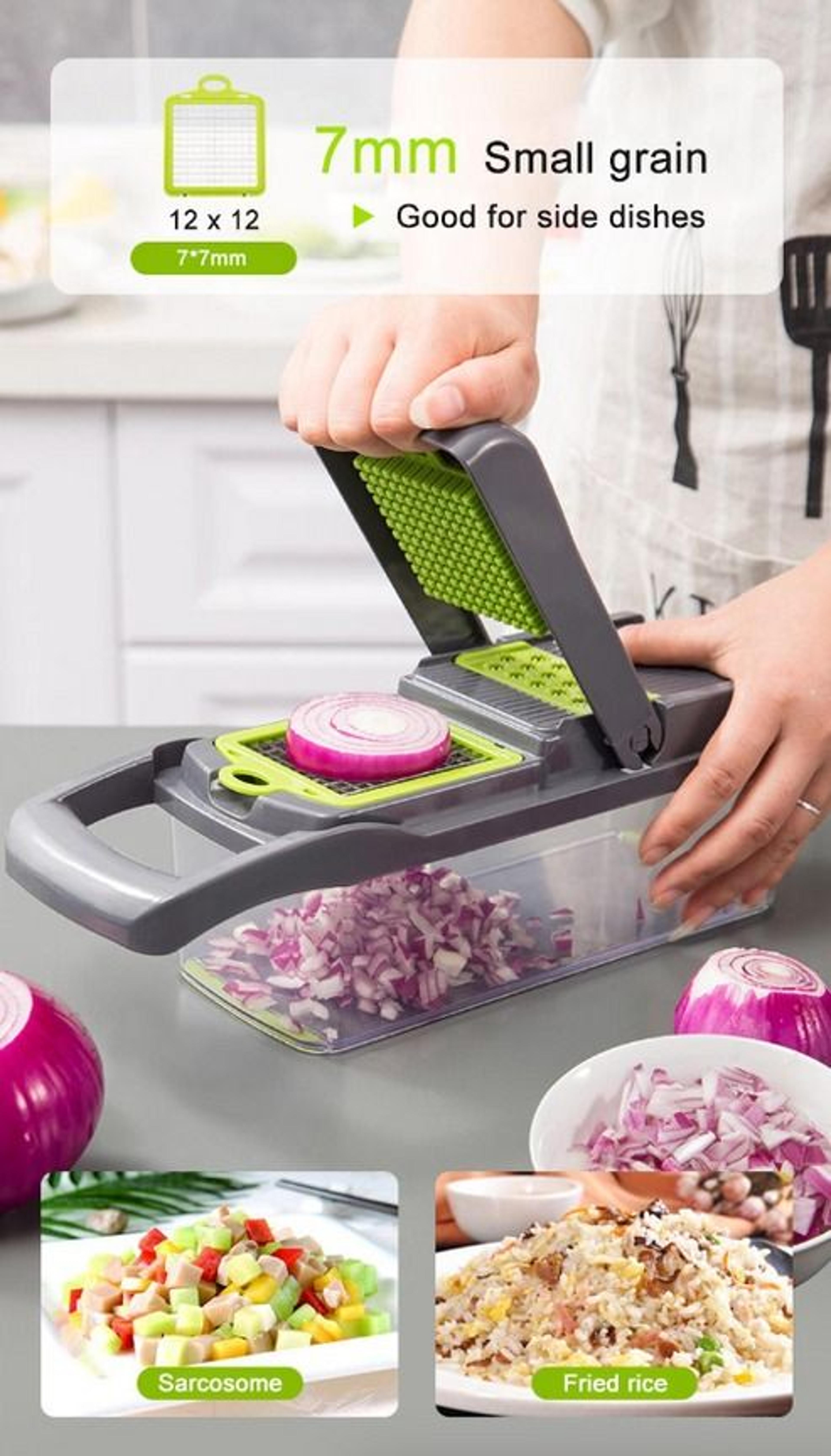 Vegetable Fruit Chopper Food Onion Veggie Dicer MultiFunction Slicer Cutter Kitchen Gadget 5