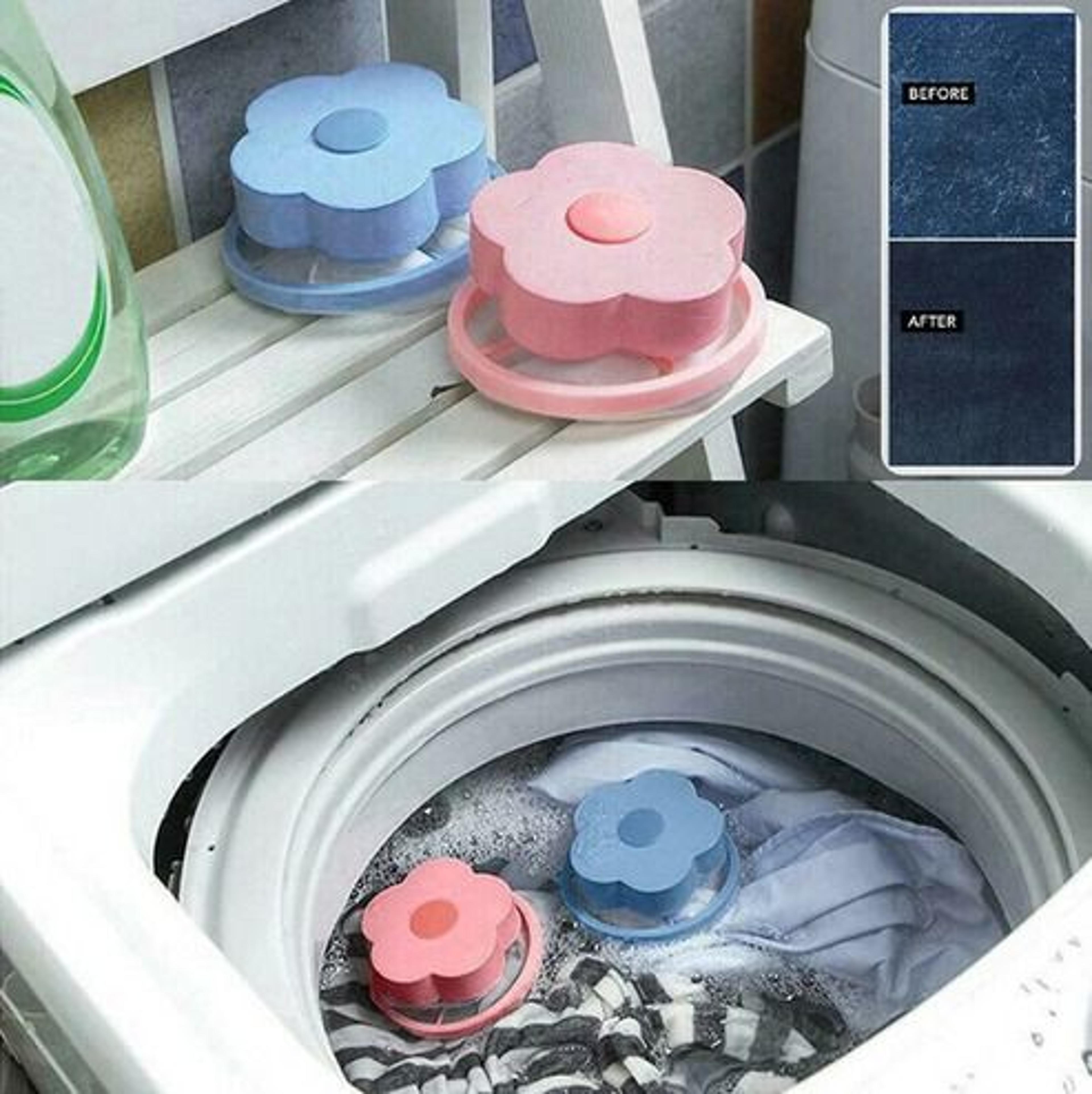 Laundry Lint Pet Hair Remover Floating Pet Fur Catcher Reusable Filter For Washing Machine To Catch 3