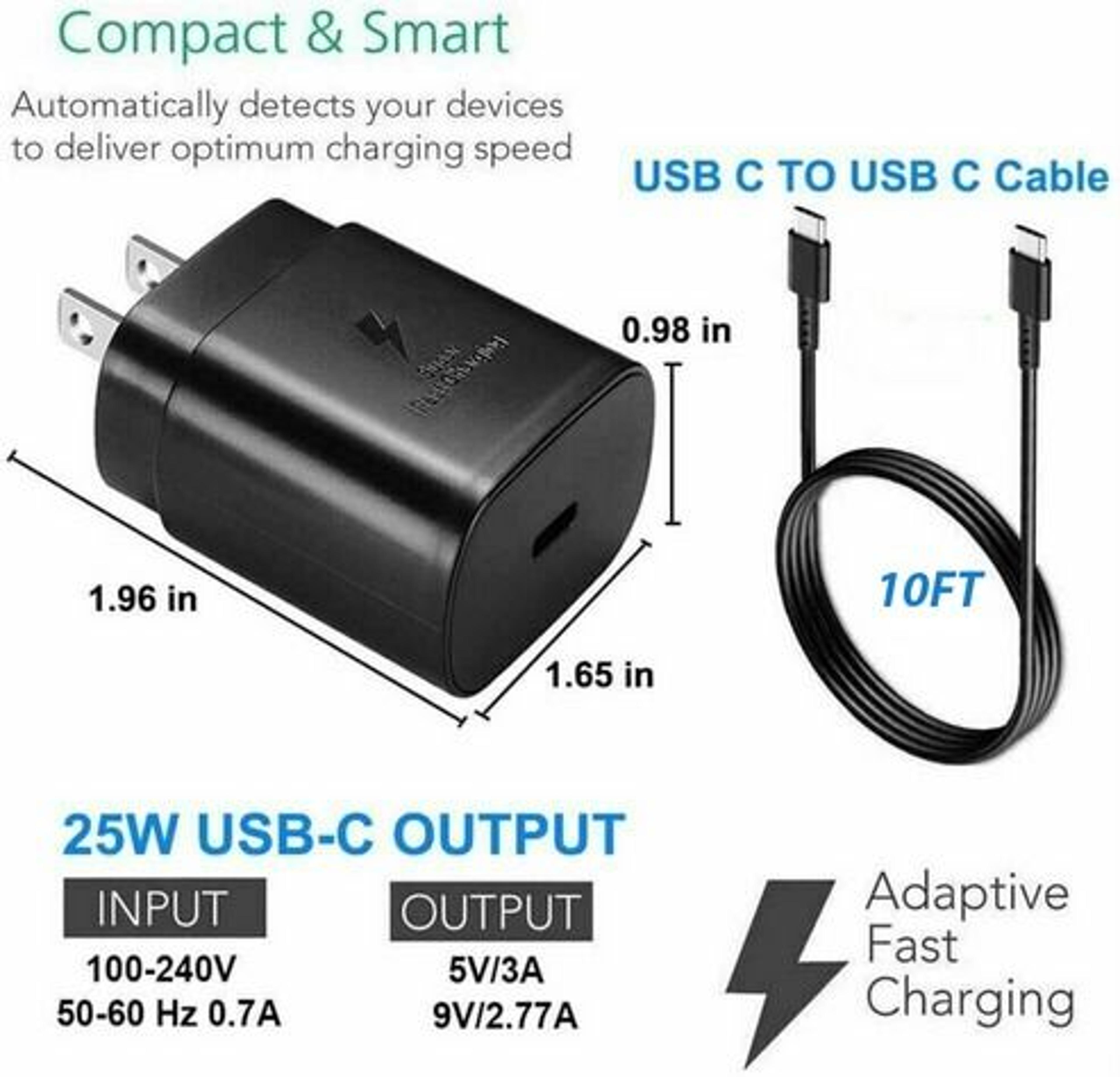 Super Fast USBC Charger  Cable For Samsung Galaxy Fast Power Data Transfer Universal Compatibility 1