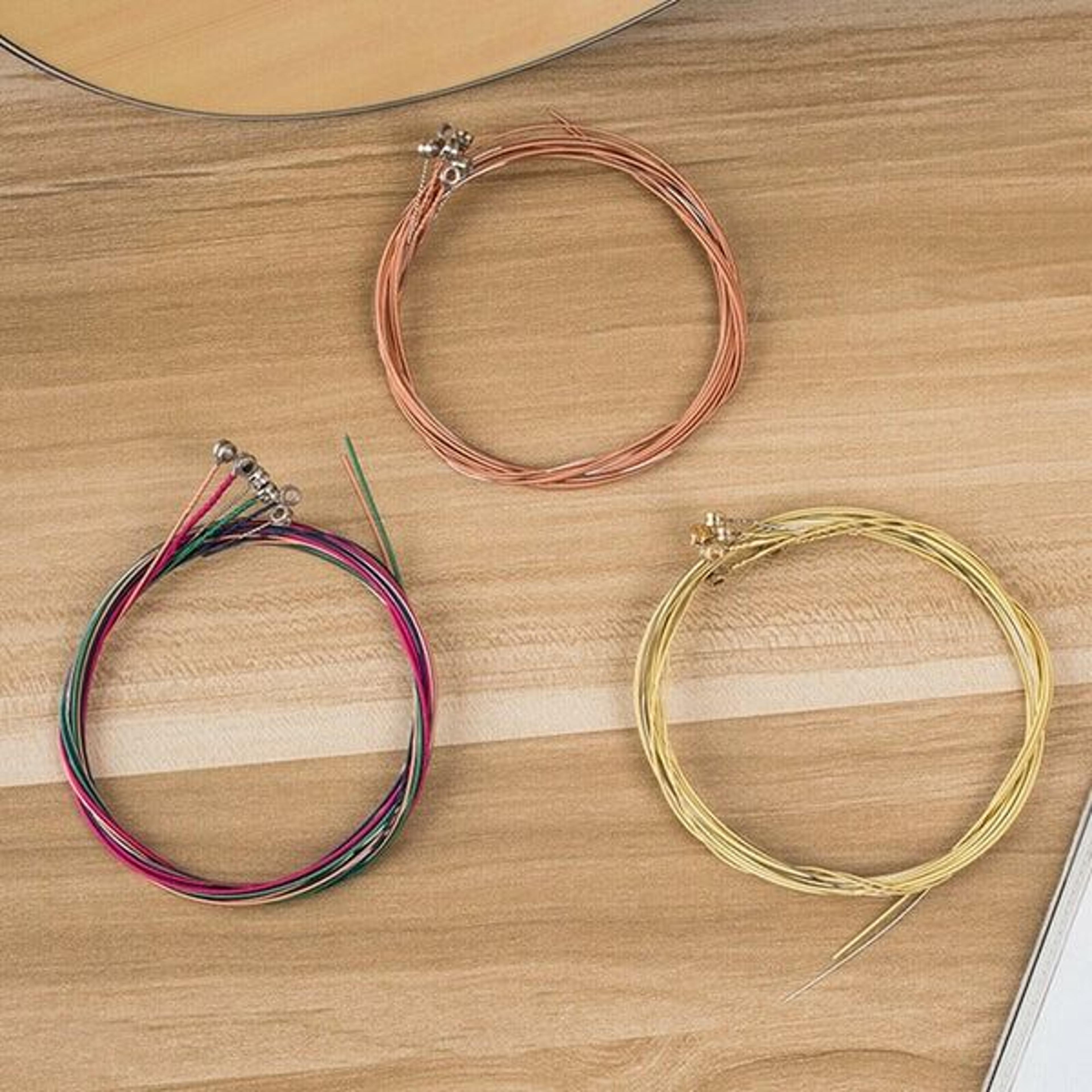 Steel String Replacement For Acoustic Guitars Premium Guitar Strings Set Durable And Rustproof 2