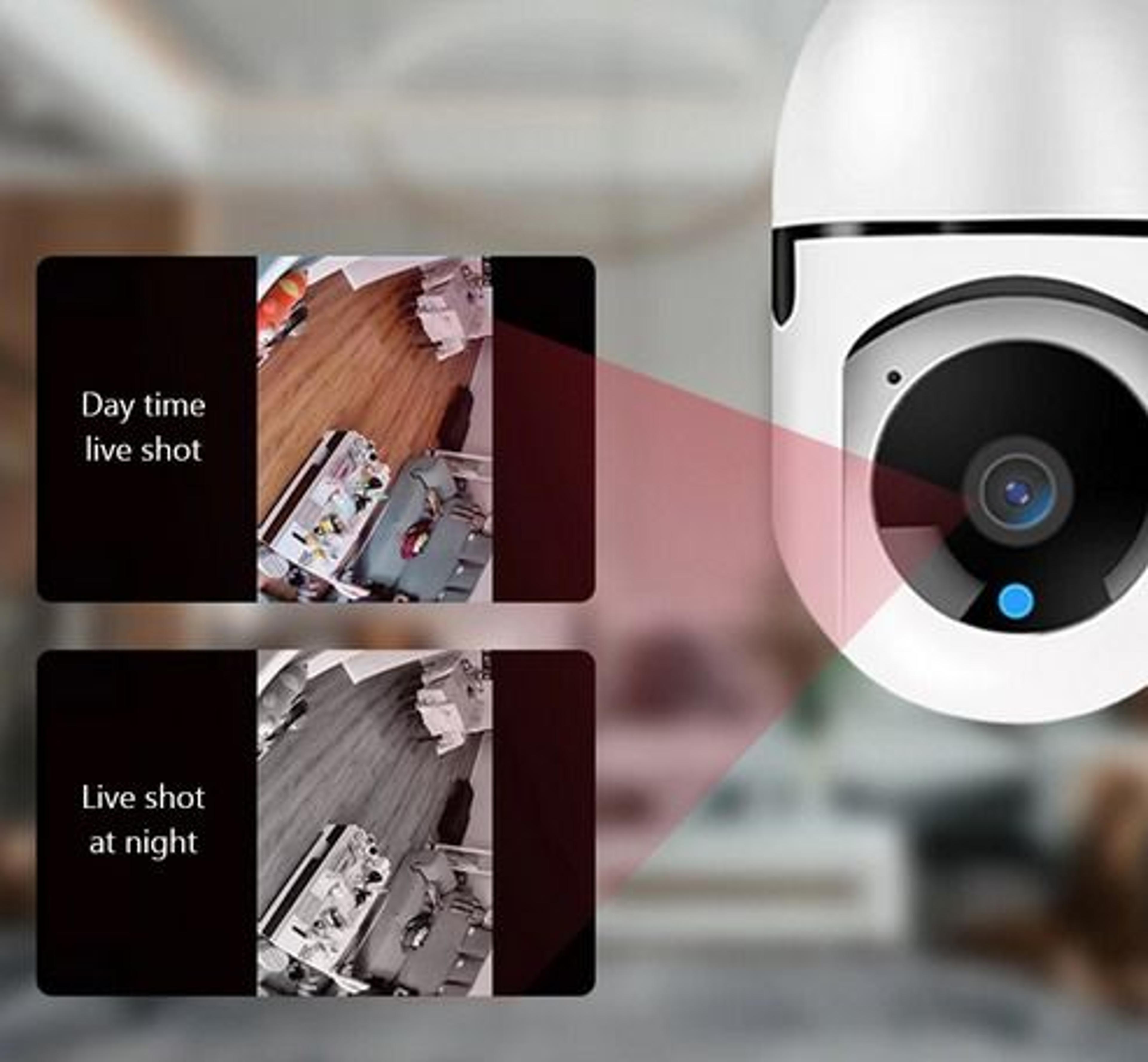 IP WiFi Light Bulb Camera IR Night Vision Smart Home Wireless Security 2