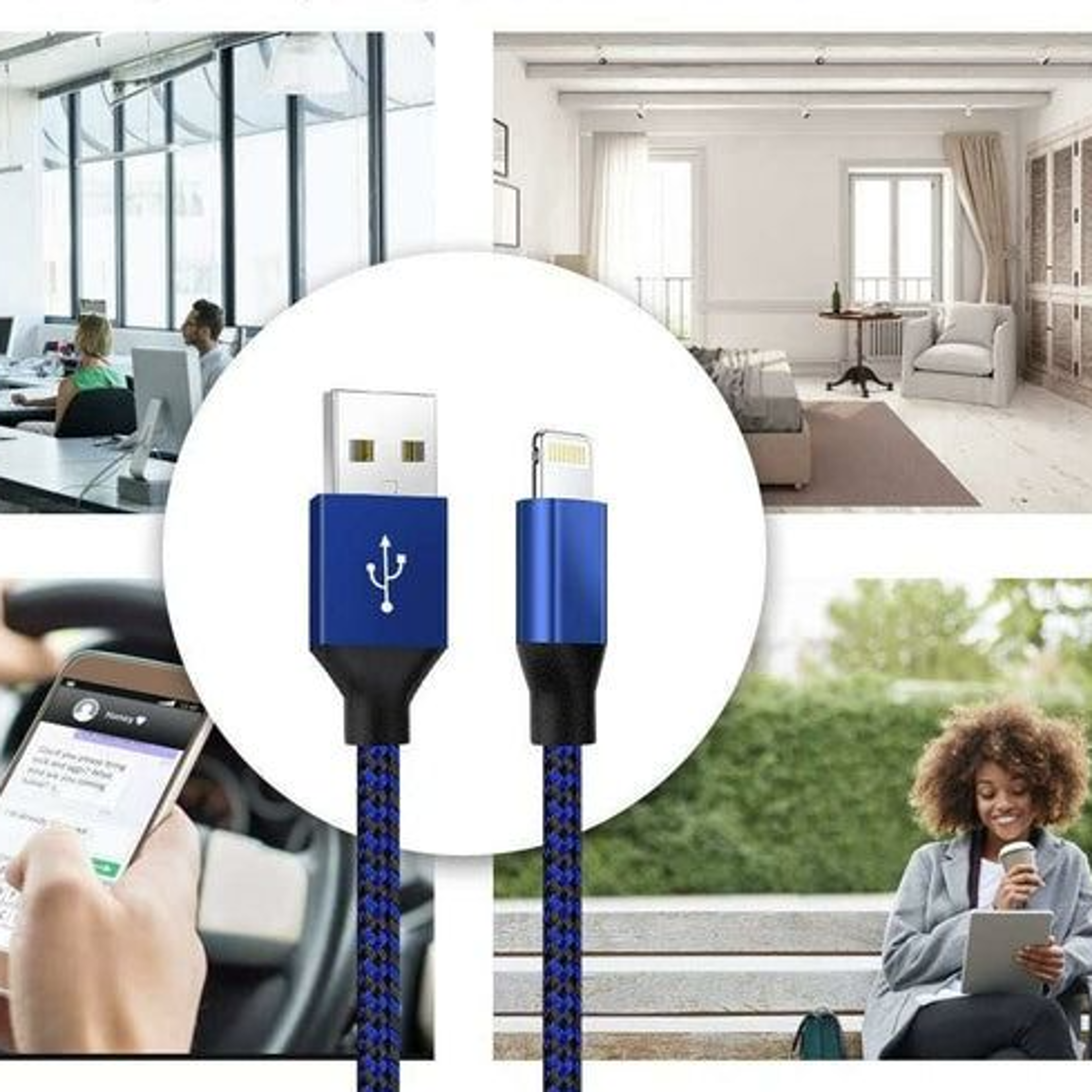 fast charger usb cable for iphone, durable and long-lasting