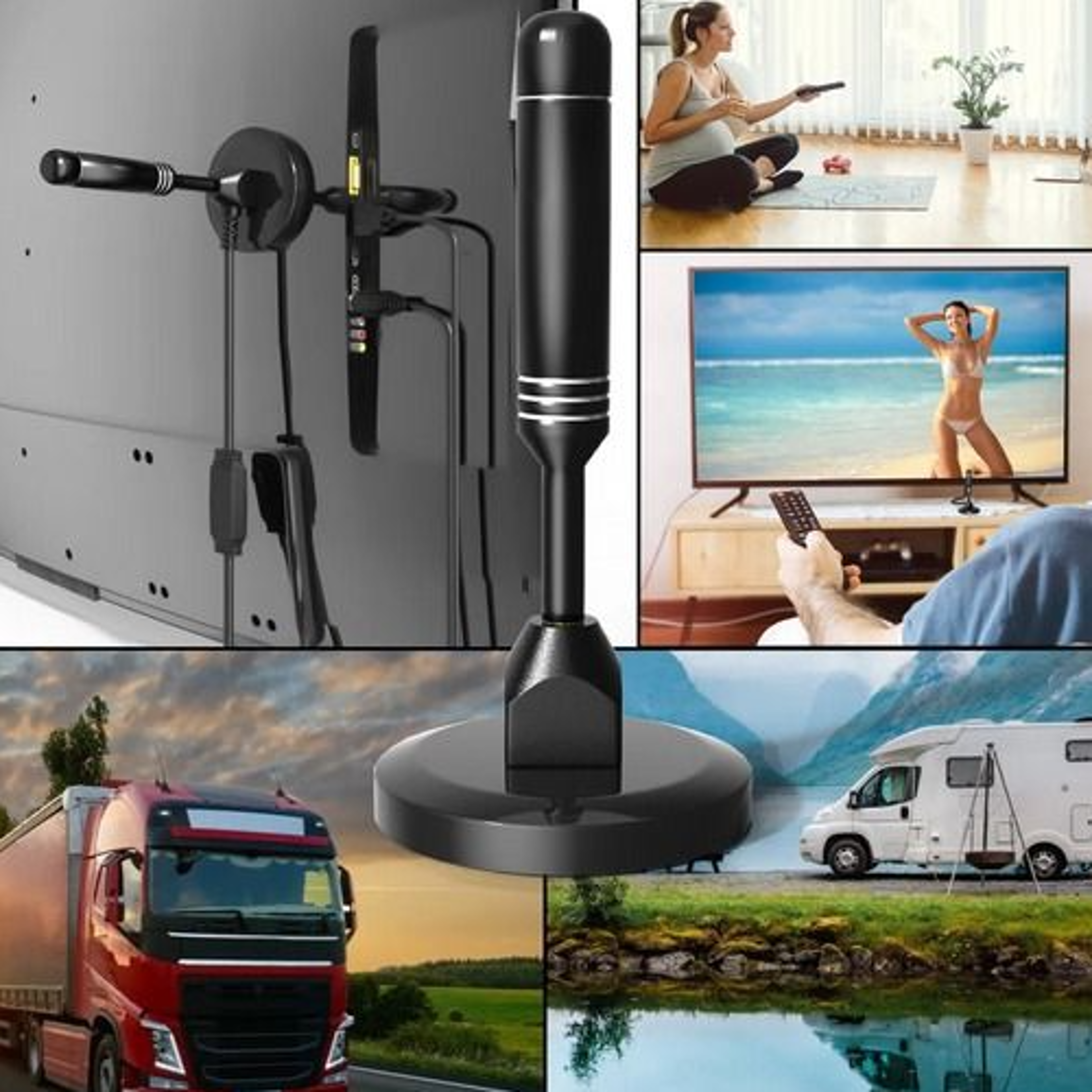 hdtv amplified digital tv antenna, upgraded long range indoor, 4k 1080p, free hd channels, no monthly bill