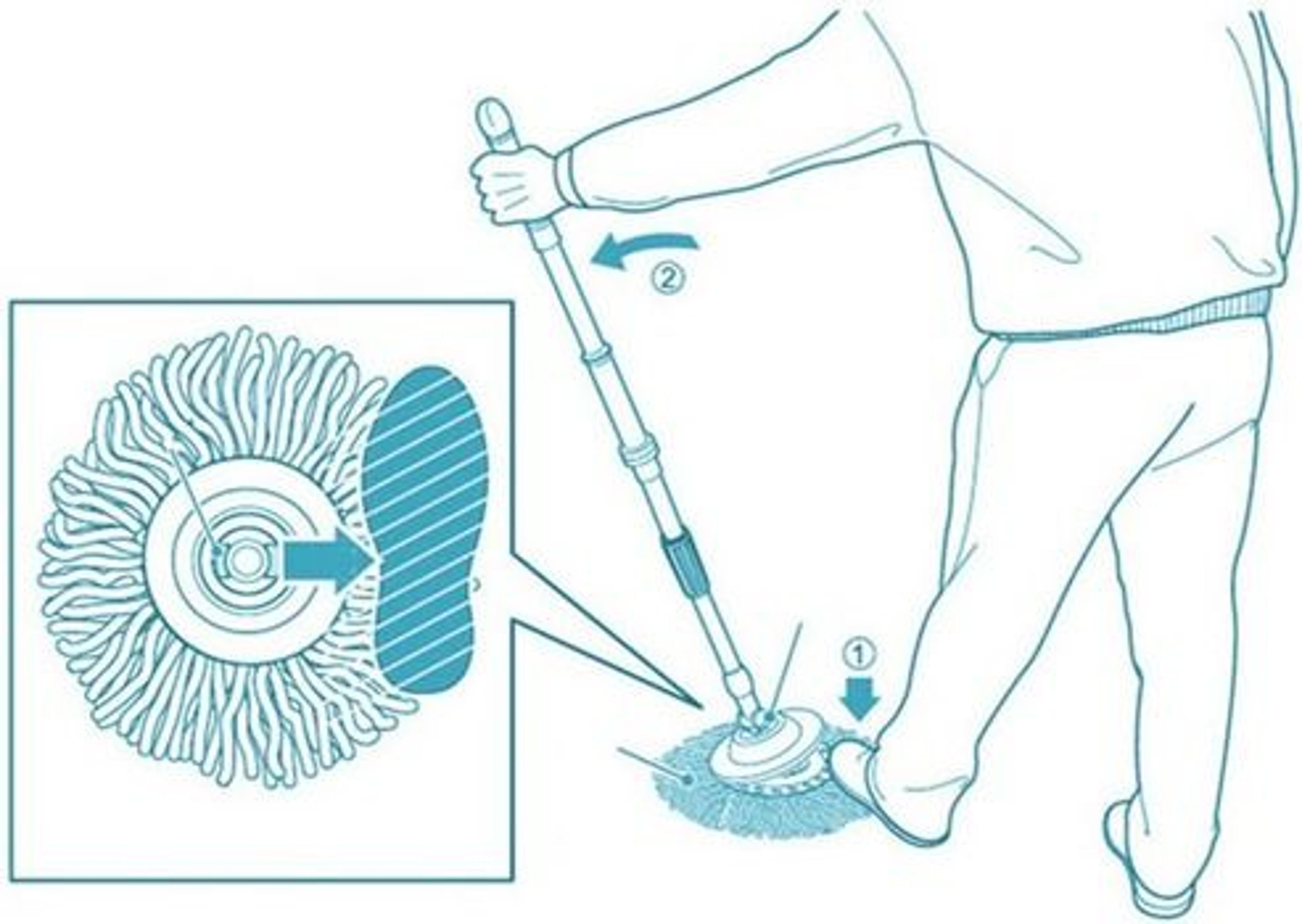 Microfiber Mop Head Refill Spin Mop Easy Cleaning For Mop High Absorbent Machine Washable Mop Heads 3