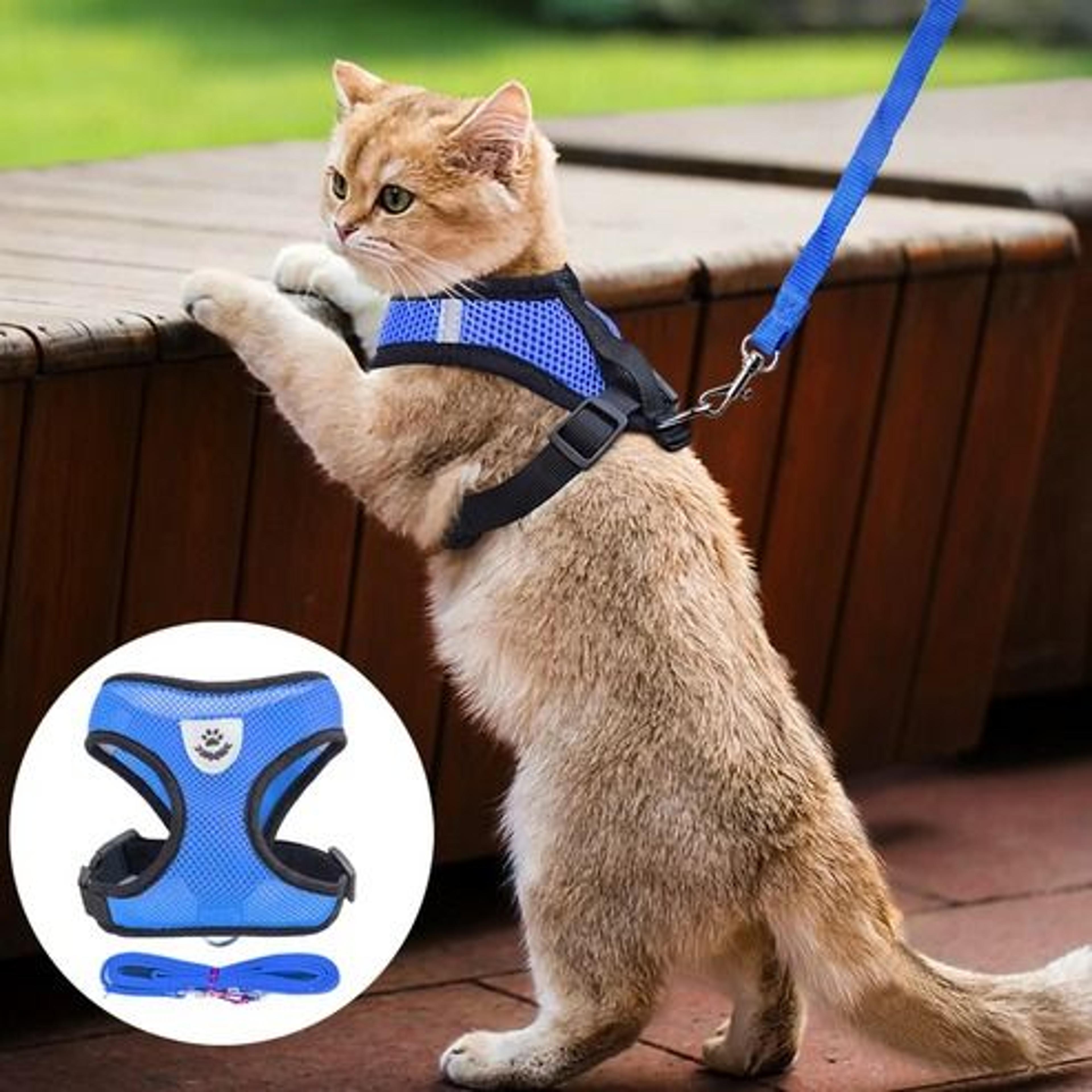 Adjustable Cat Dog Harness Reflective Control Vest Leash For Dogs Pet Safety 7