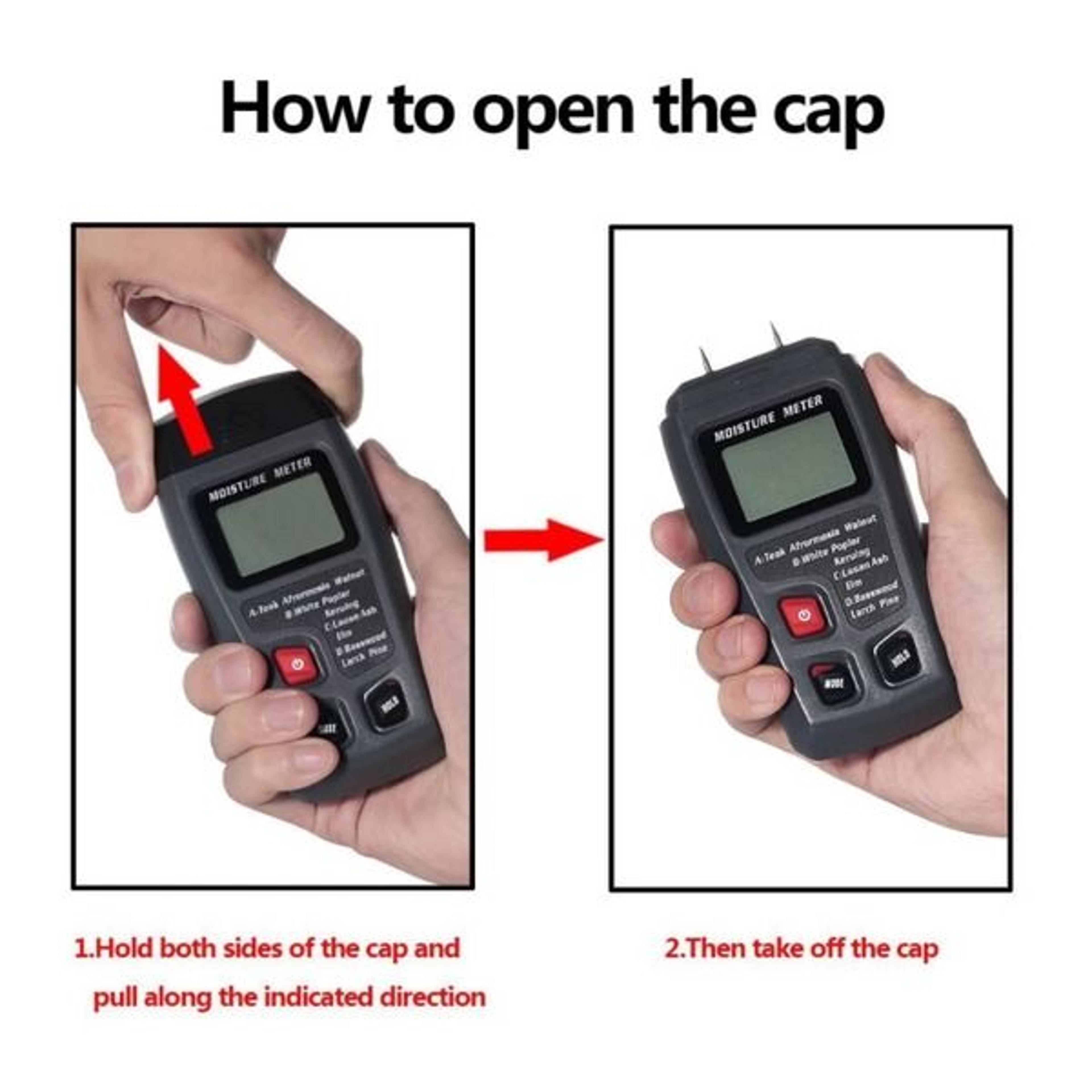 Wood Moisture Meter Detector  Digital LCD Tester For Firewood Wood Paper Cardboard Accurate Moistur 6