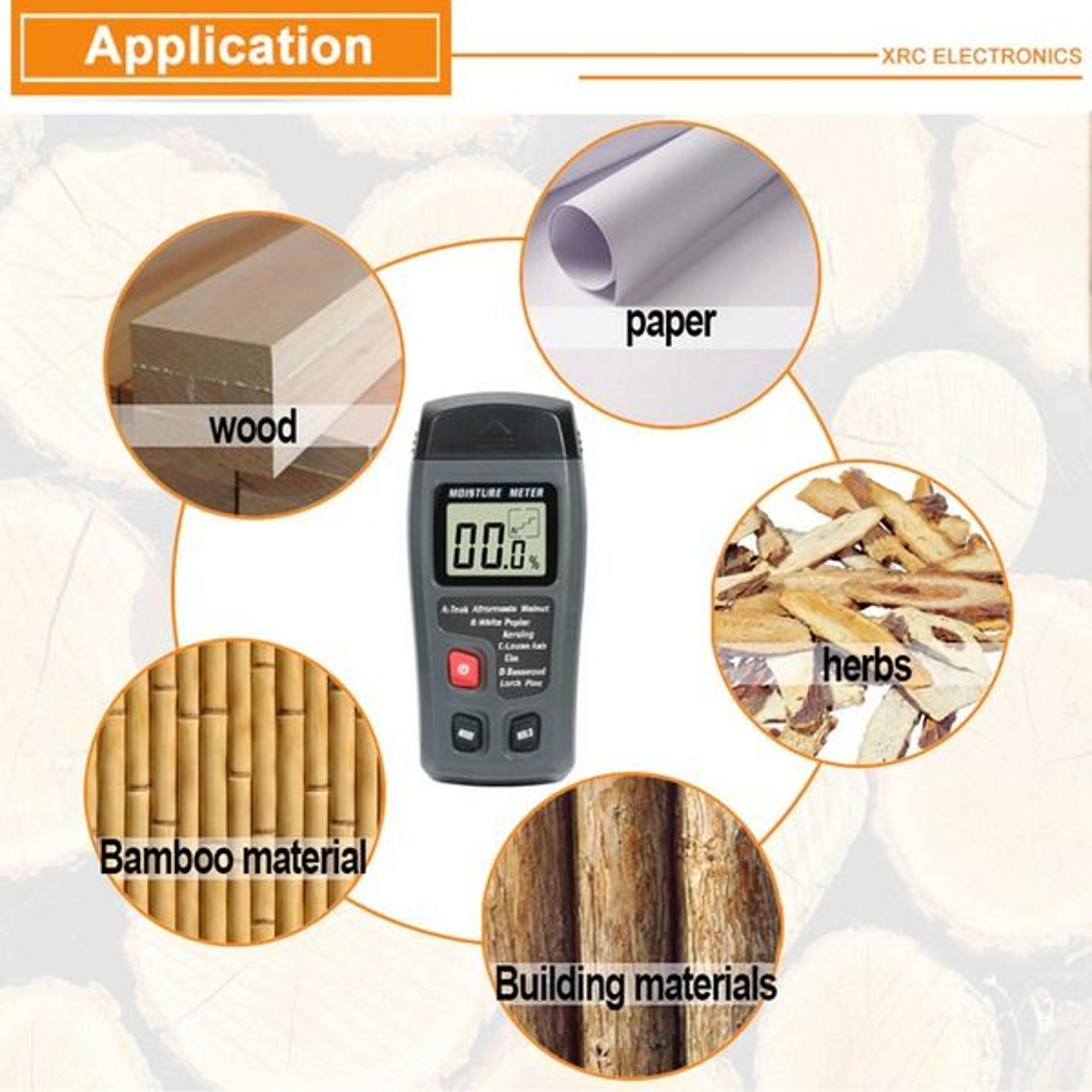 Wood Moisture Meter Detector  Digital LCD Tester For Firewood Wood Paper Cardboard Accurate Moistur 14