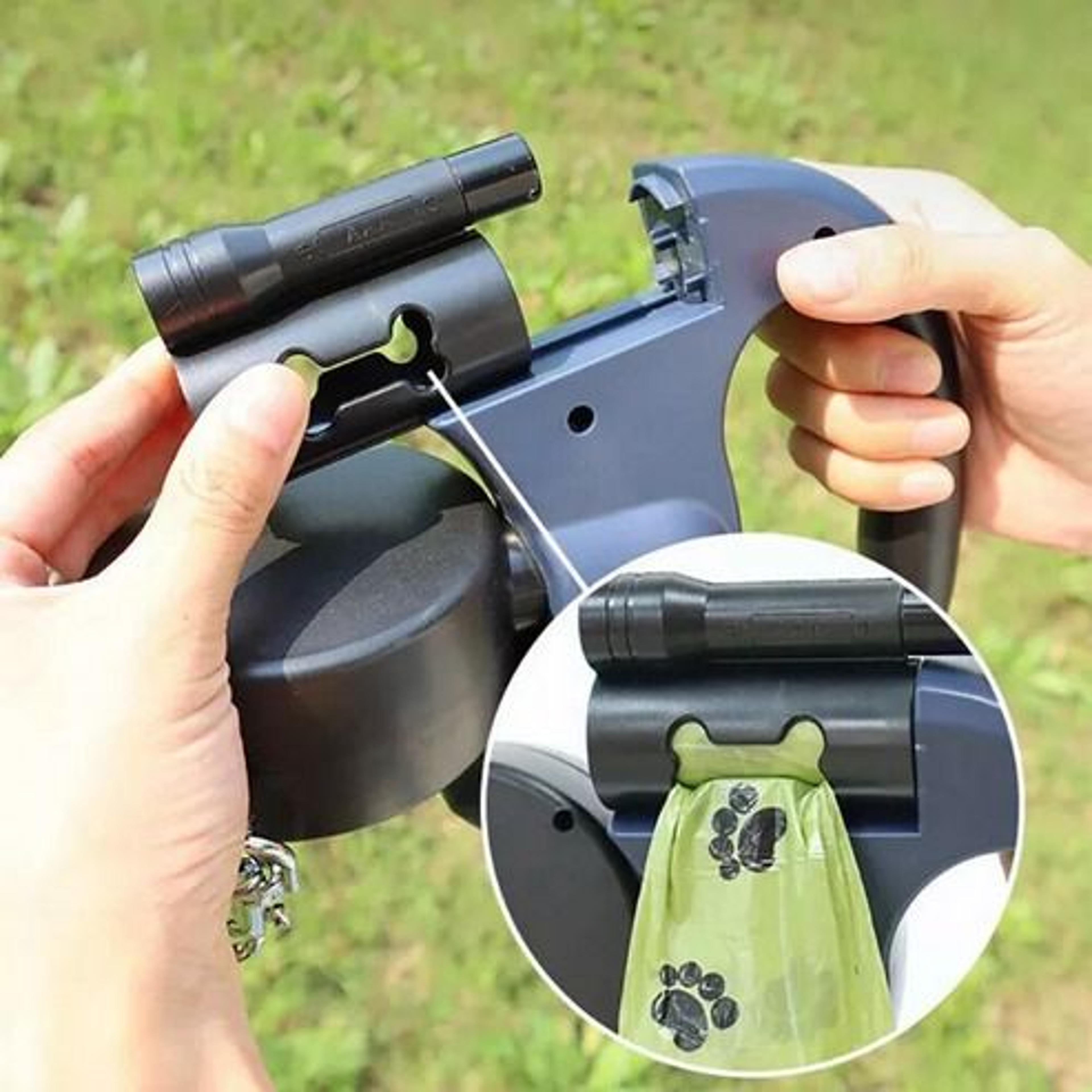 Reflective Dual Pet Leash Retractable 360 Swivel Double Dog Walking Lead 5