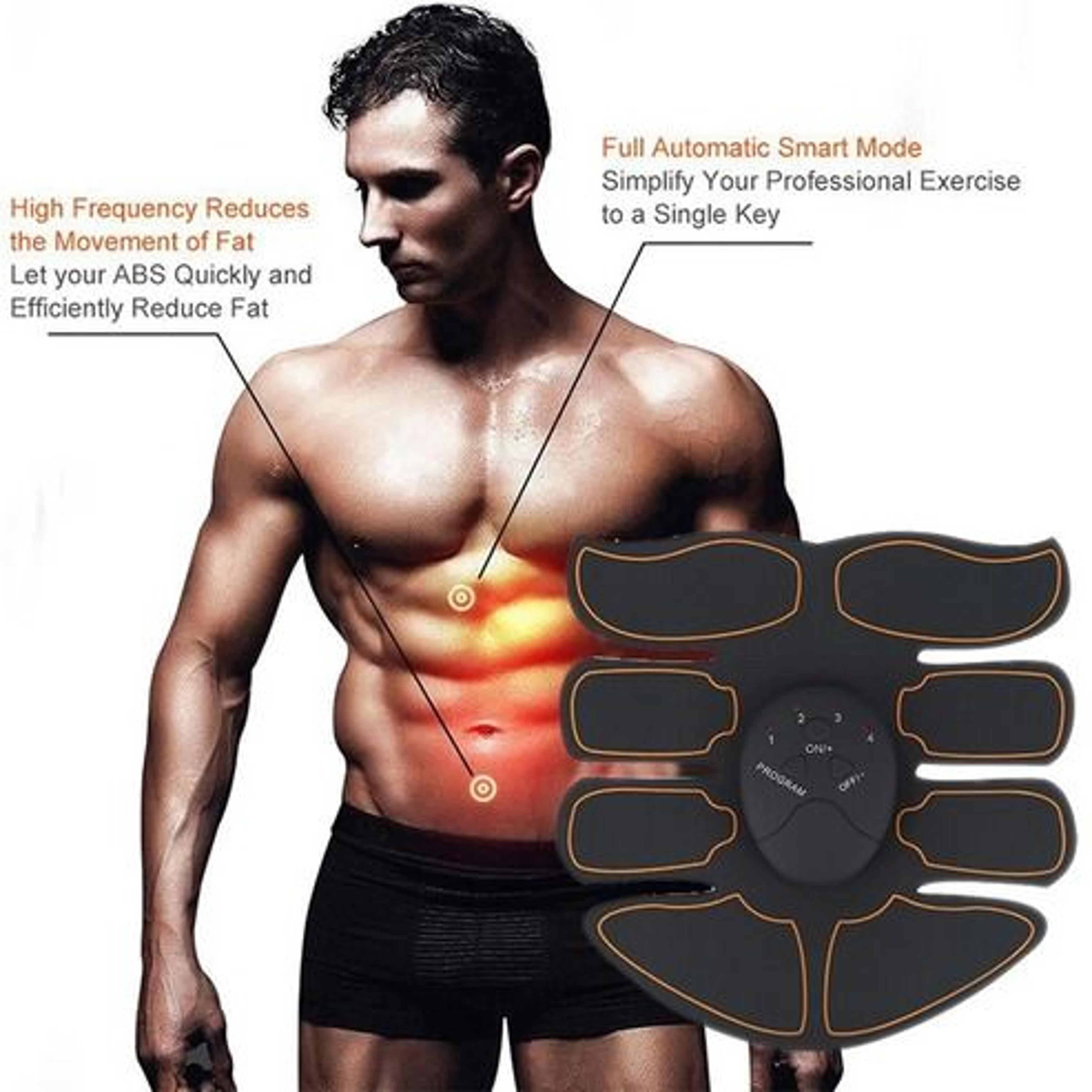 Ultimate ABS Stimulator EMS Muscle Trainer Fitness Gym Belt Toning Binder For Abdomen Arms 10