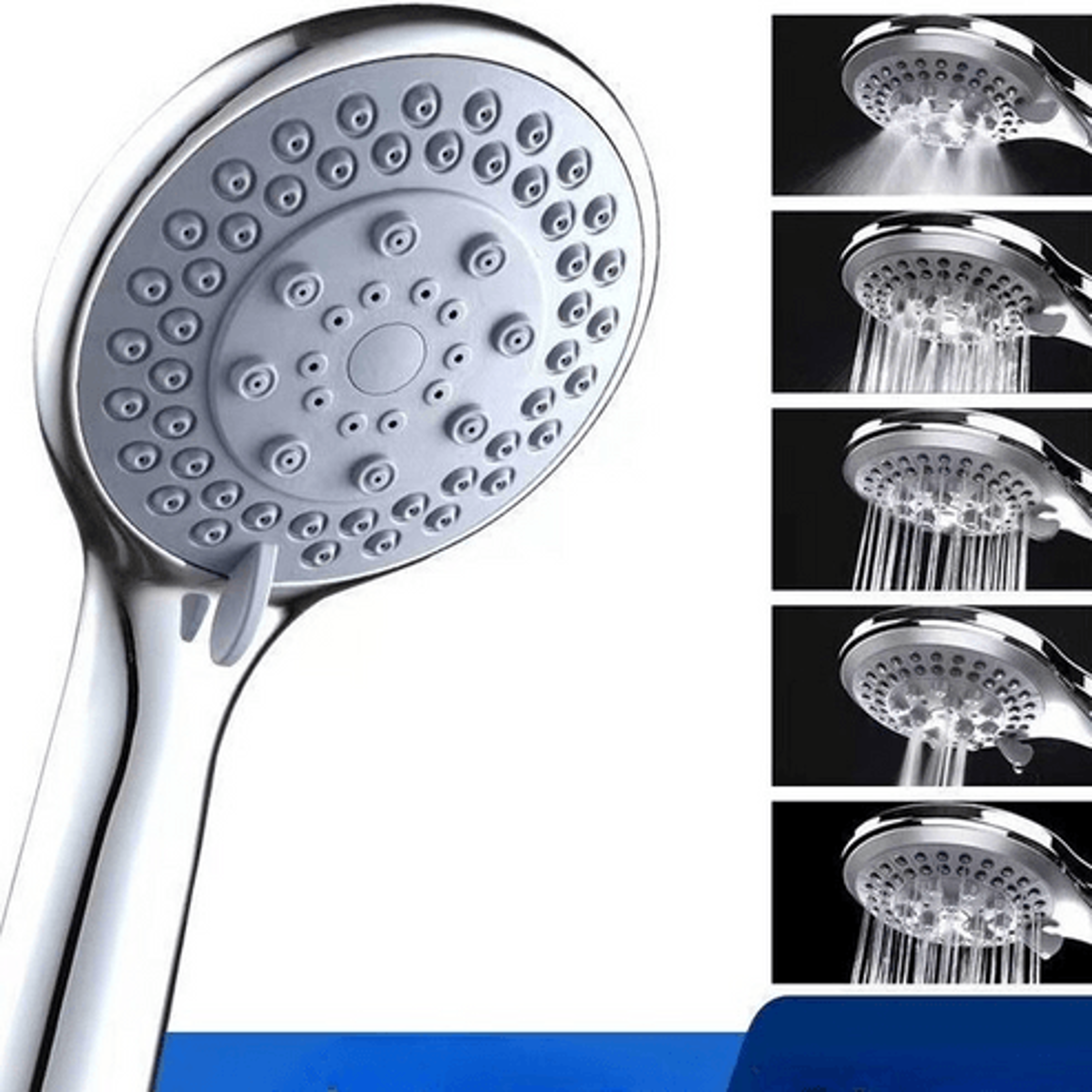 Handheld High Pressure Shower Head Hose SelfCleaning Chrome Finish Upgrade Your Shower Experience 1