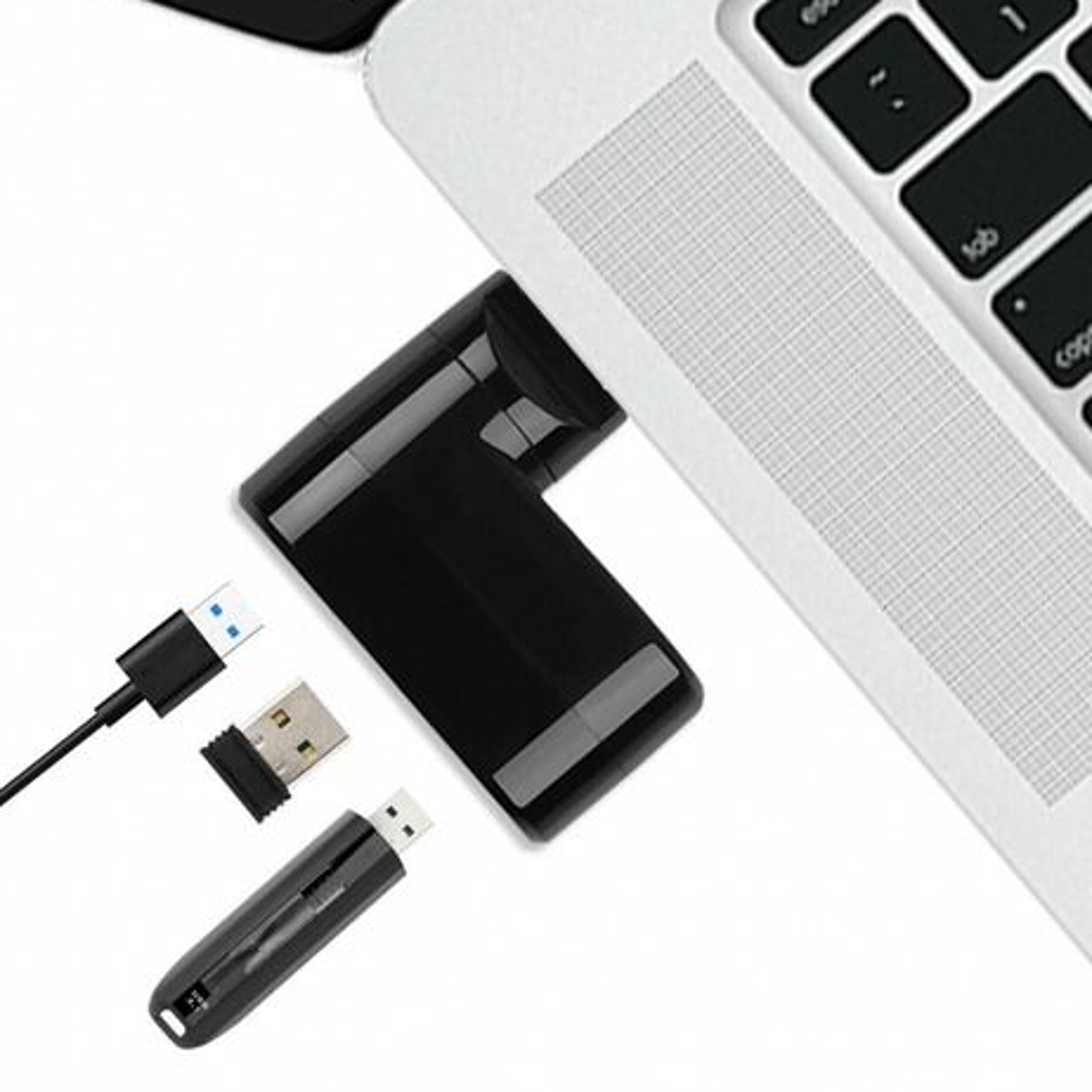 3 port usb hub, high speed multi hub splitter expansion for desktop pc and laptop adapter