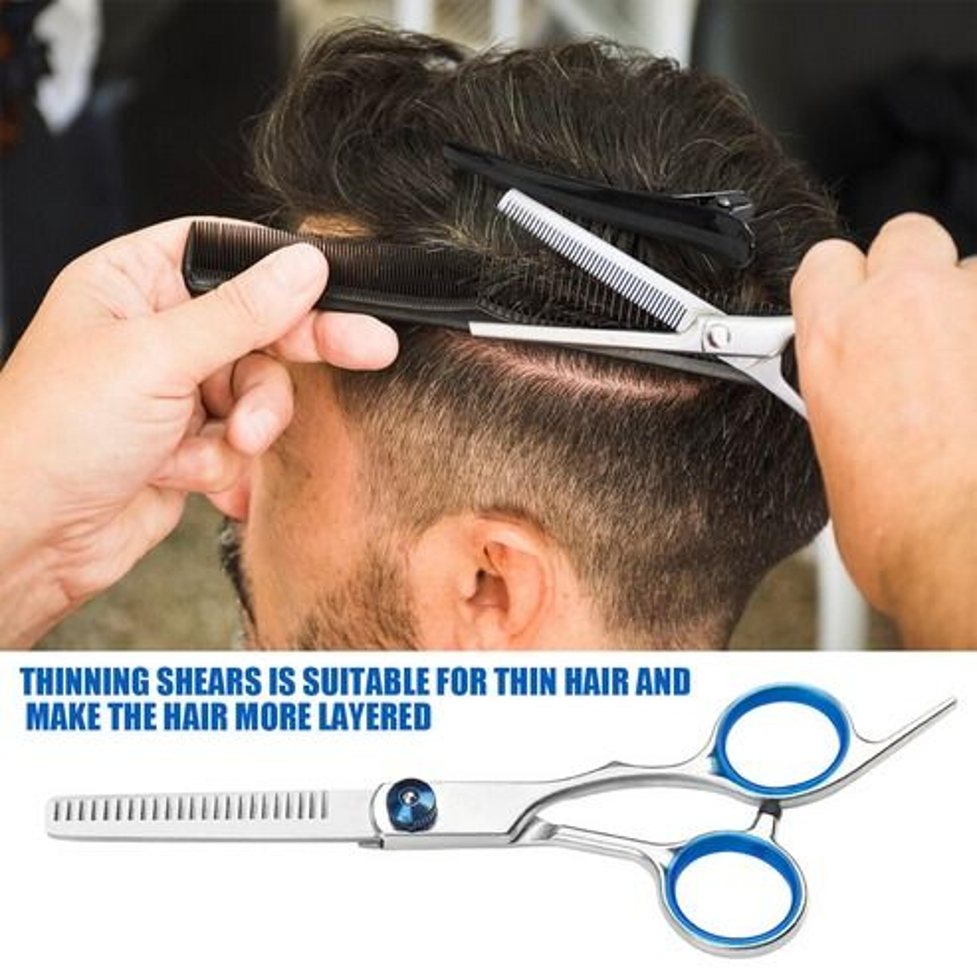 Hair Cutting Scissors Set Thinning Shears For Salon  DIY Professional Barber Scissors 11