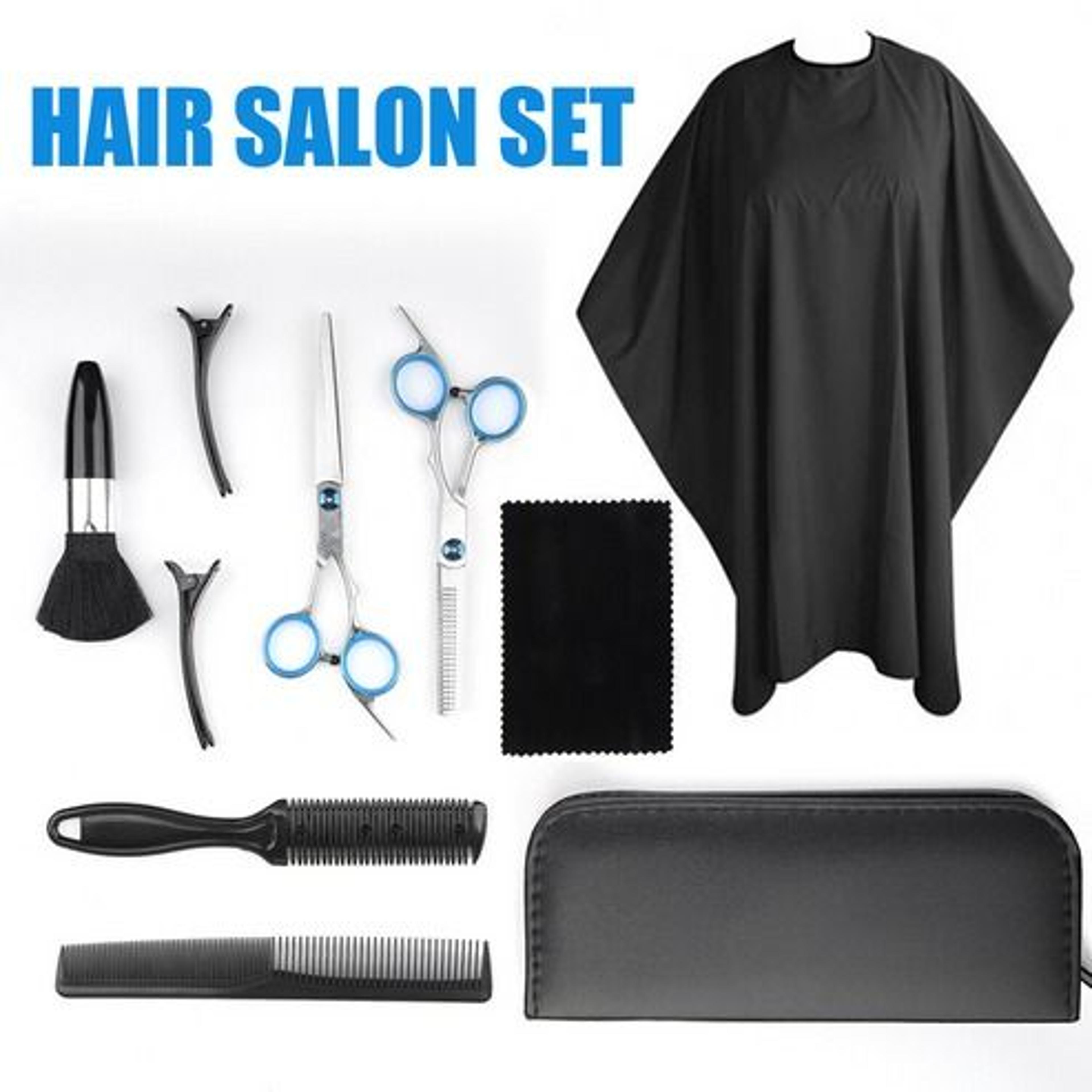 hair cutting scissors set, thinning shears for salon & diy, professional barber scissors
