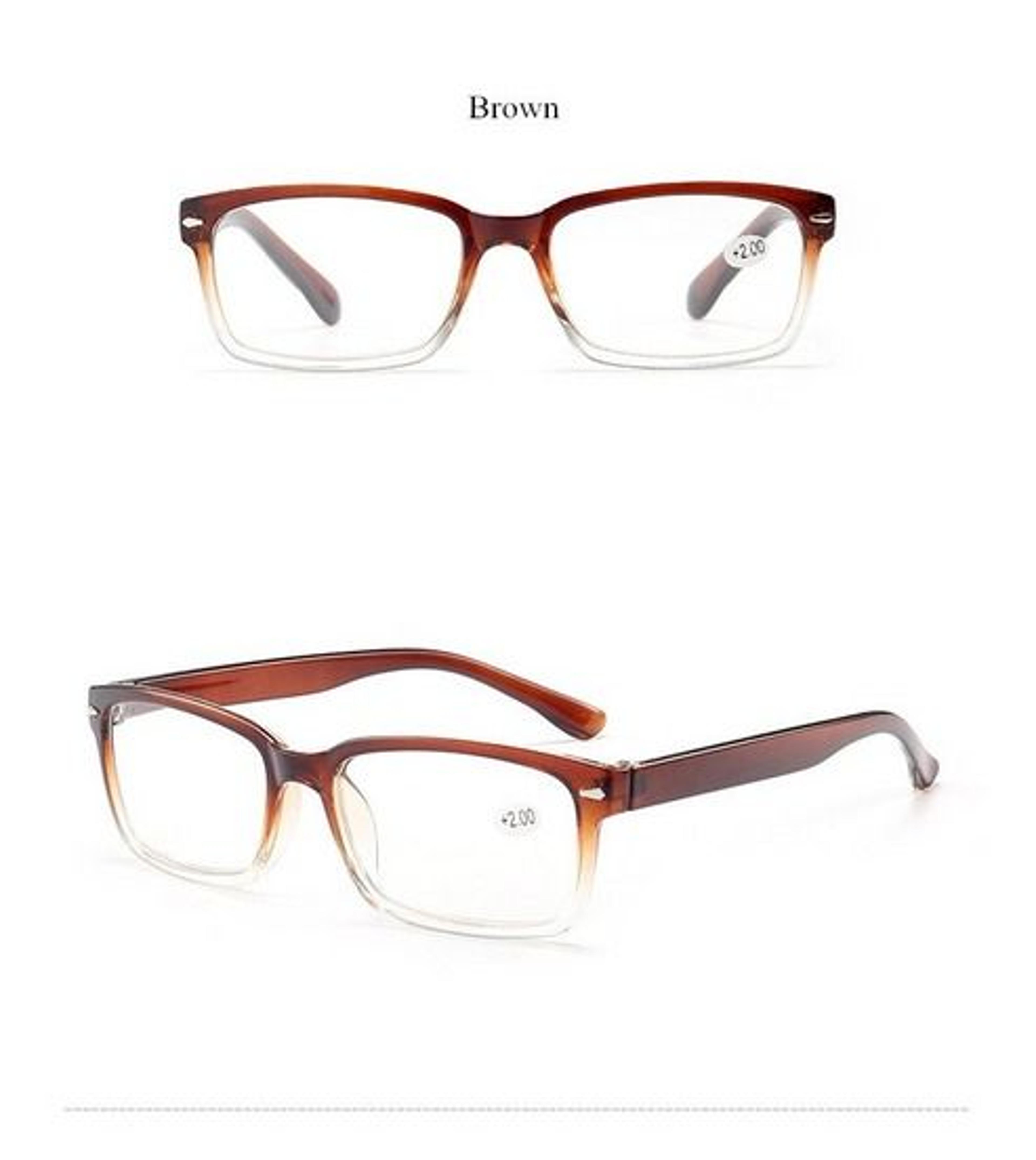 Reading Glasses For Men And Women Unisex Rectangular Eyeglasses Square Frame Durable Quality 3
