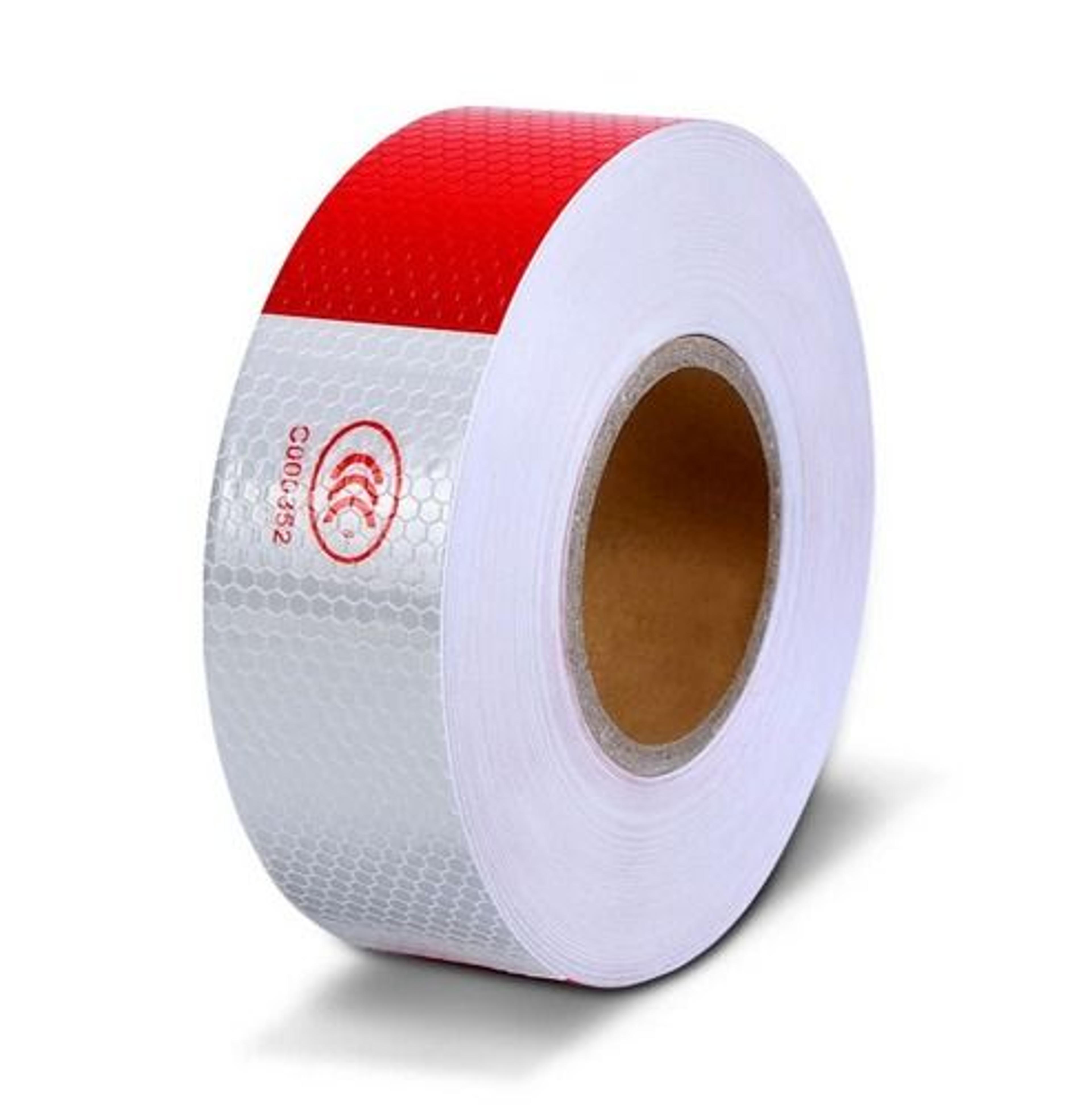 Reflective Safety Tape For Trailers Trucks Cars Waterproof Conspicuity Tape Red White Warning Sign