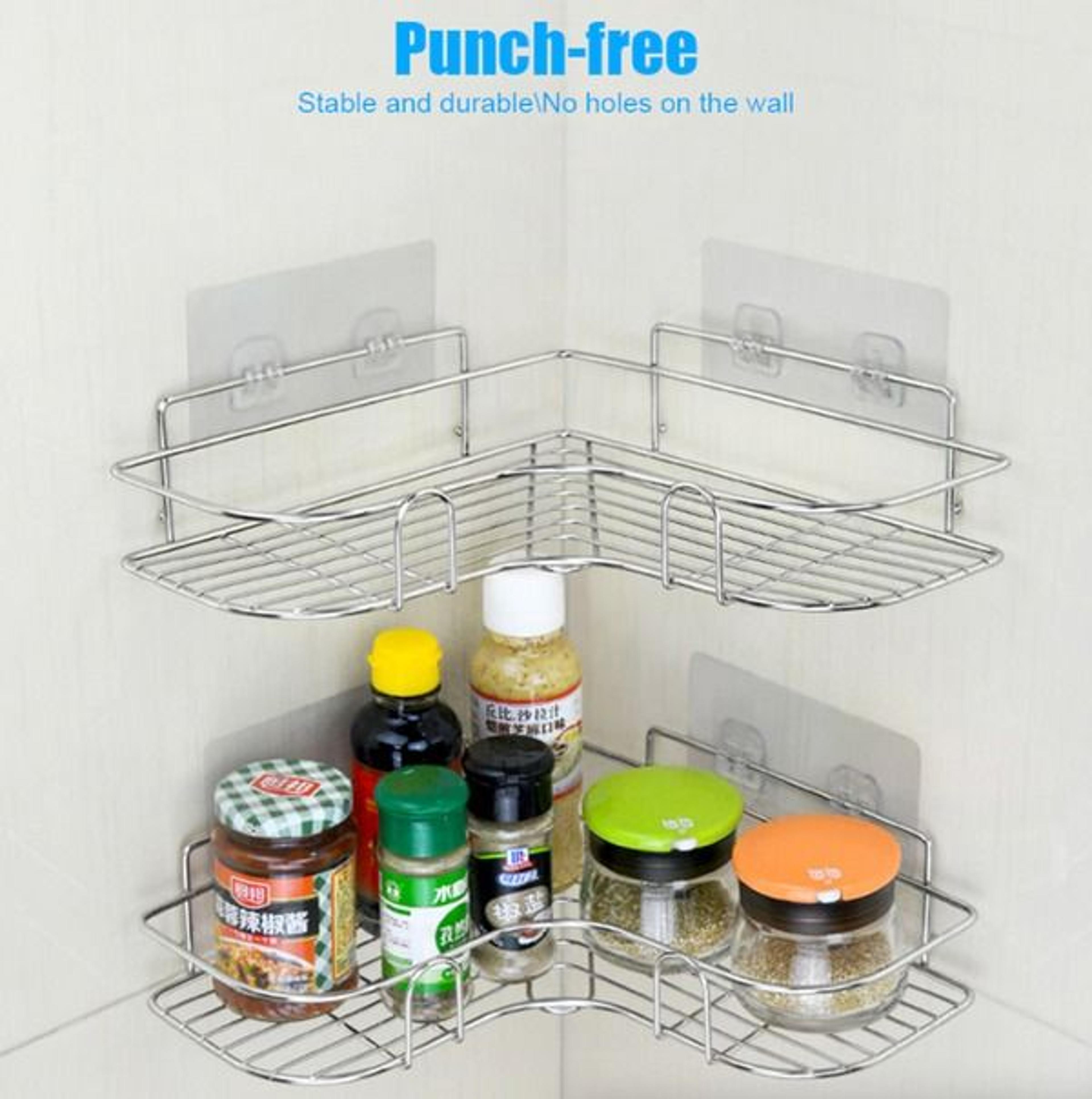 Bathroom Corner Shower Caddy Shelf Organizer Triangular Rack For Bath Storage Stylish Bathroom Stor 6