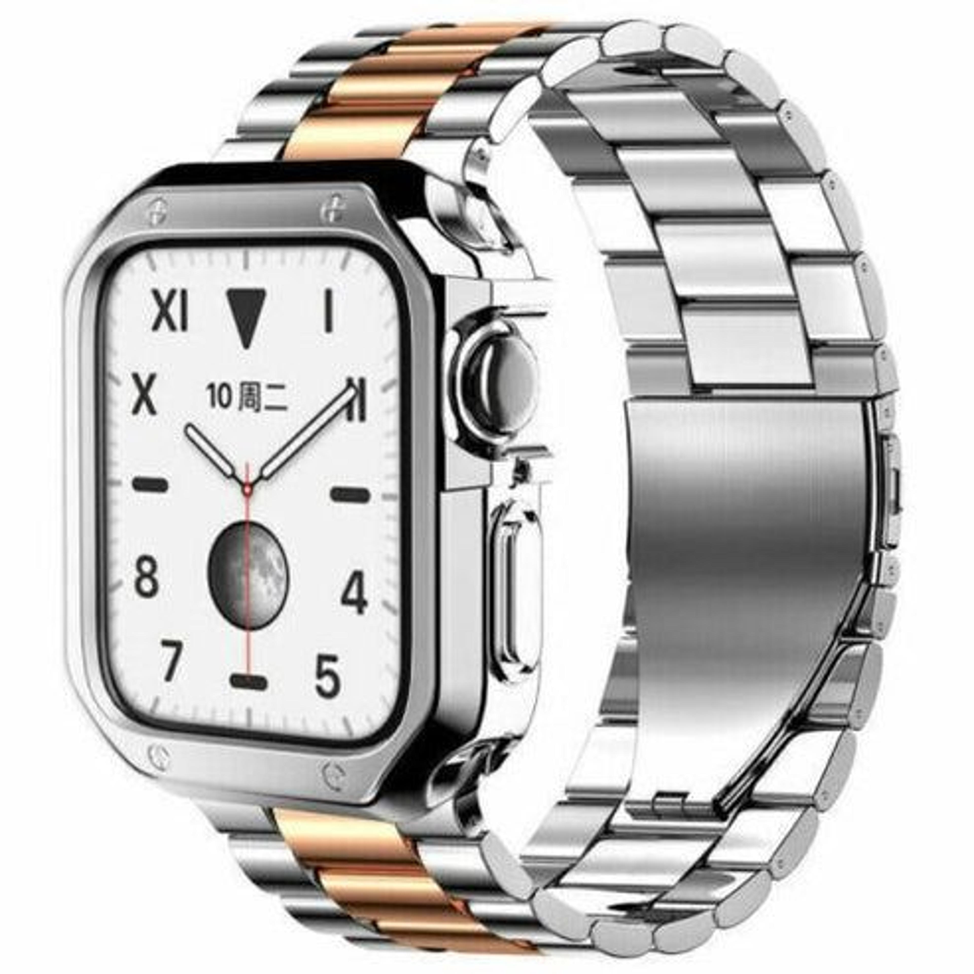 Watch Stainless Steel IWatch Band With Protective TPU Case 5