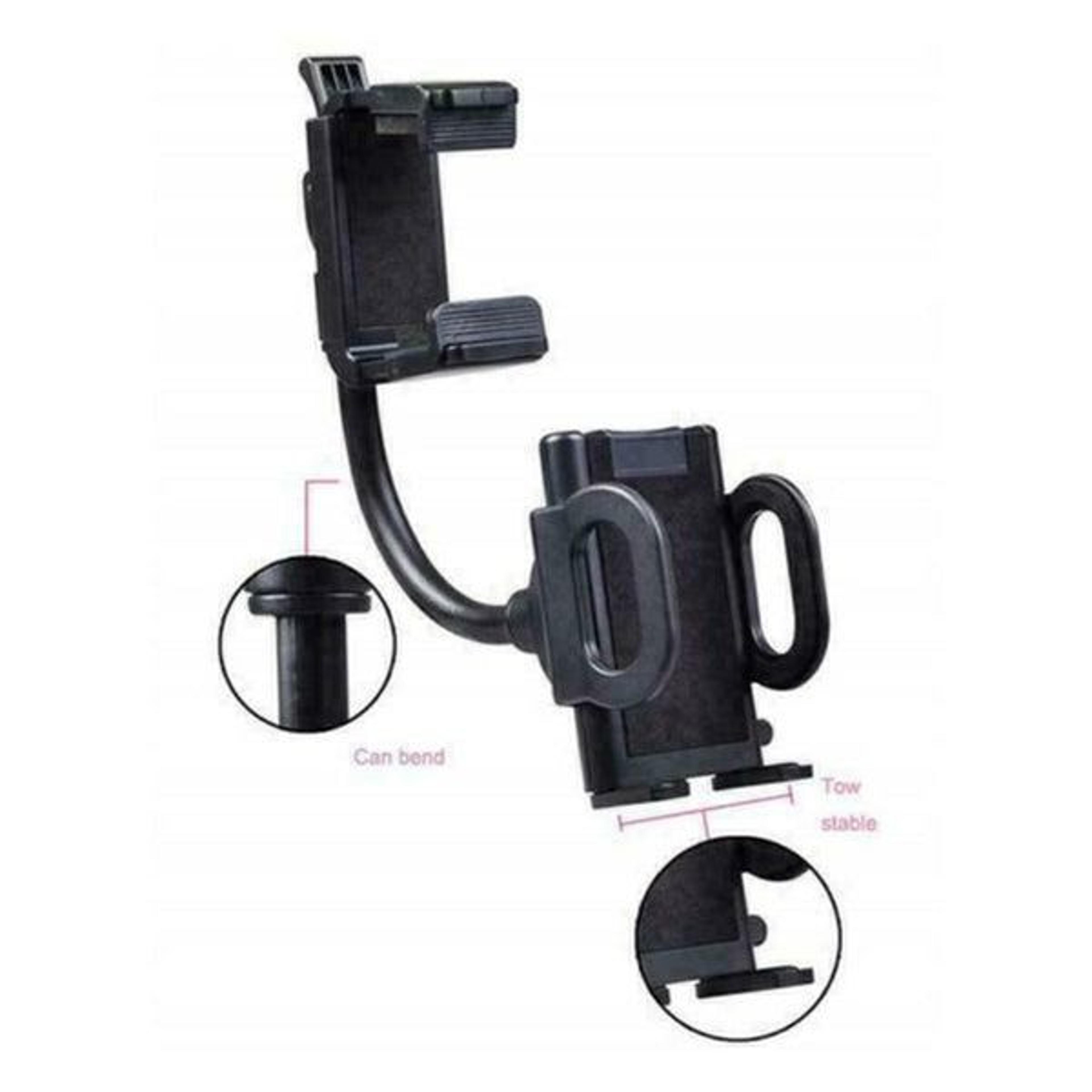 Universal 360 Rearview Mirror Mount Stand Holder Cradle Hands Free Cell Phone GPS Car Mount 3