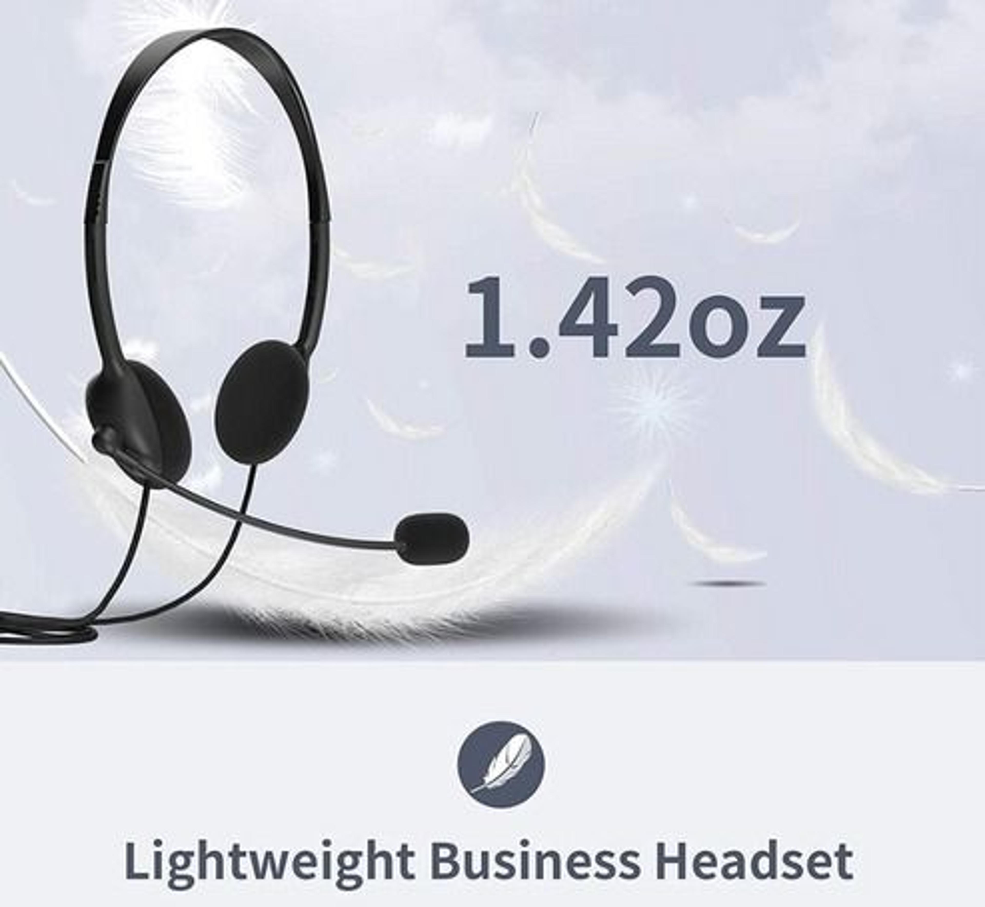 USB Headset Headphone With Microphone Noise Cancelling For PC Computer Call Chat Zoom Meetings Offi 9