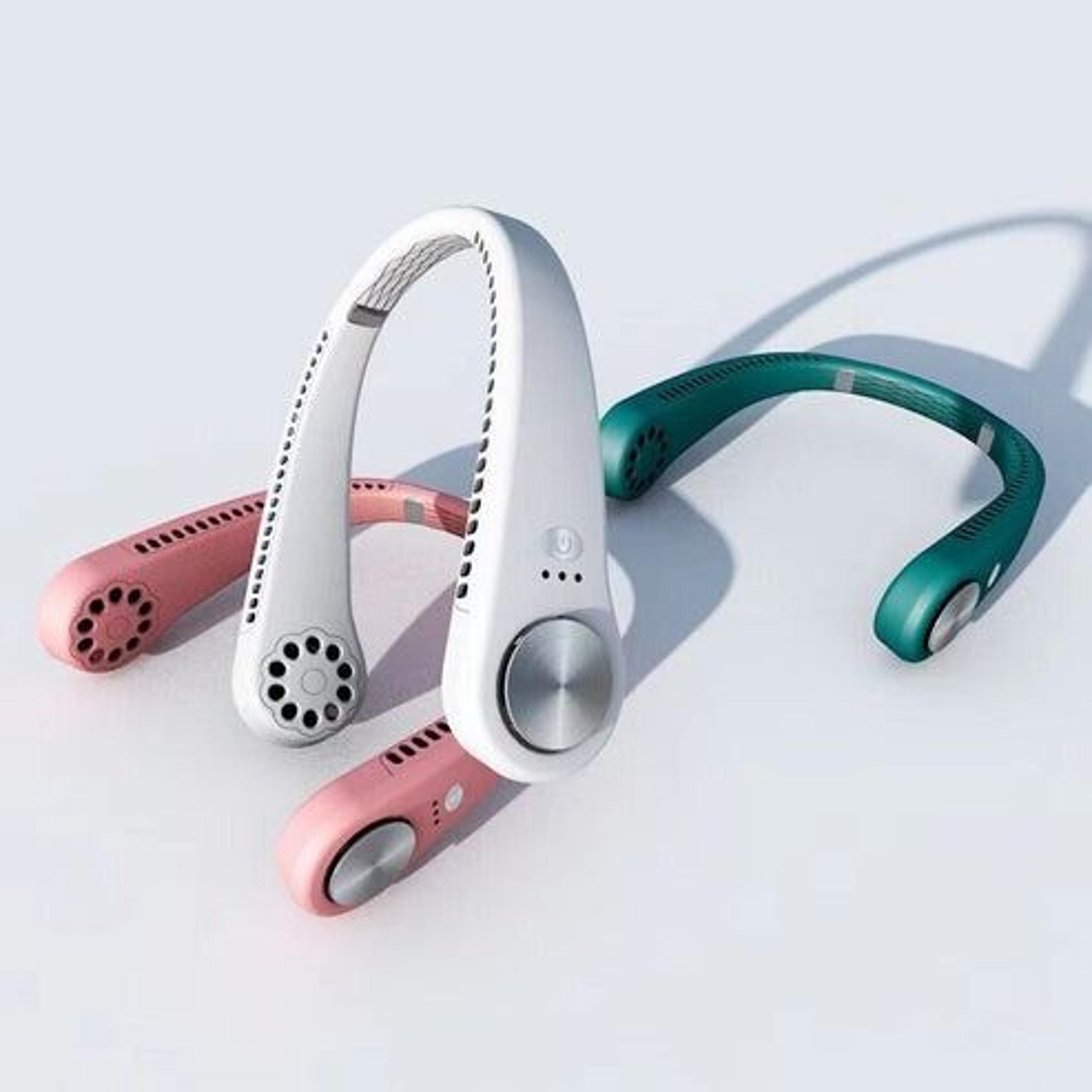 Neck Fan Cooling Air Cooler Little Electric Air Conditioner USB Portable Hanging Hands Free Wearabl 5