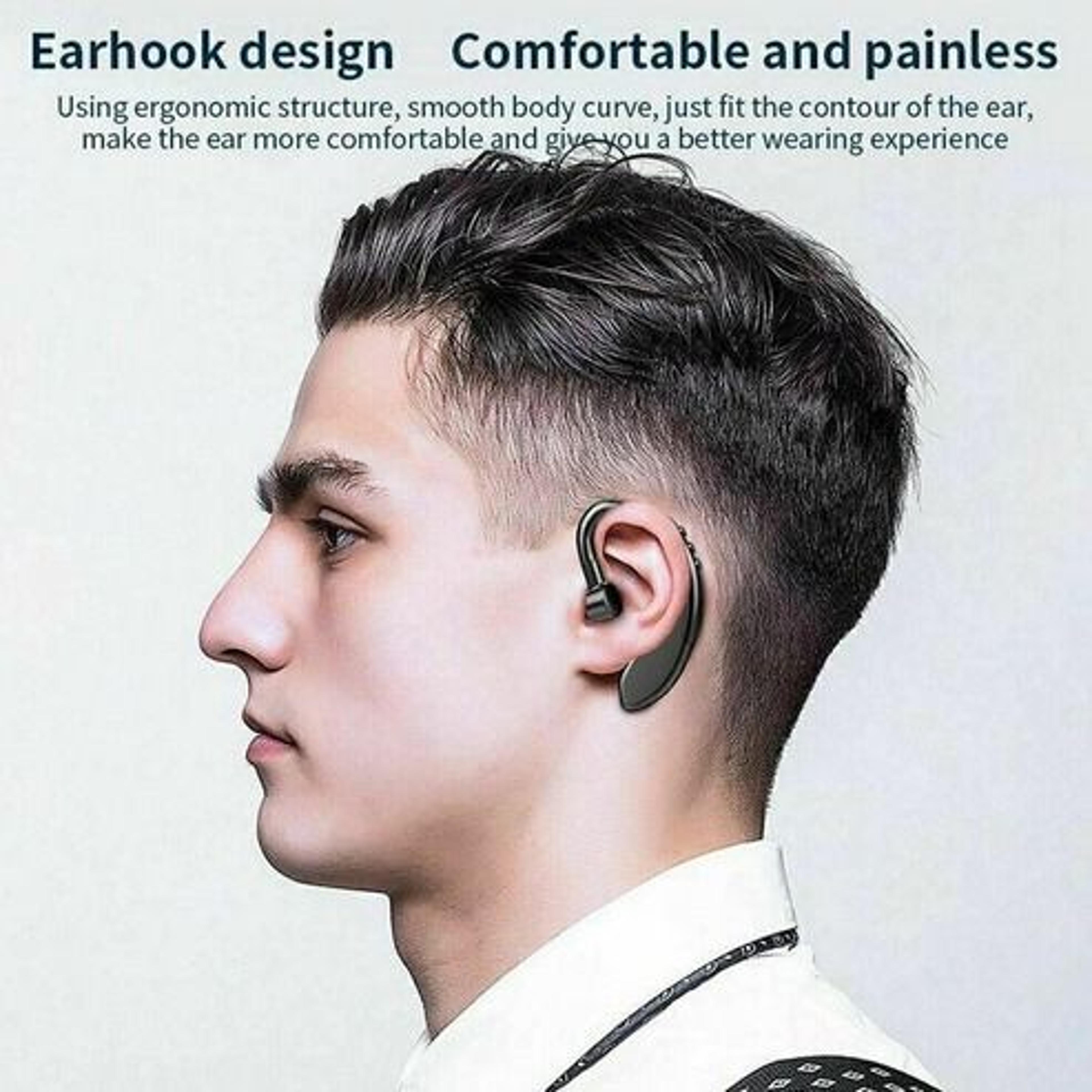 Trucker Earbuds Wireless Bluetooth Headset Noise Cancelling Earpiece For Driving And All Day Use 8