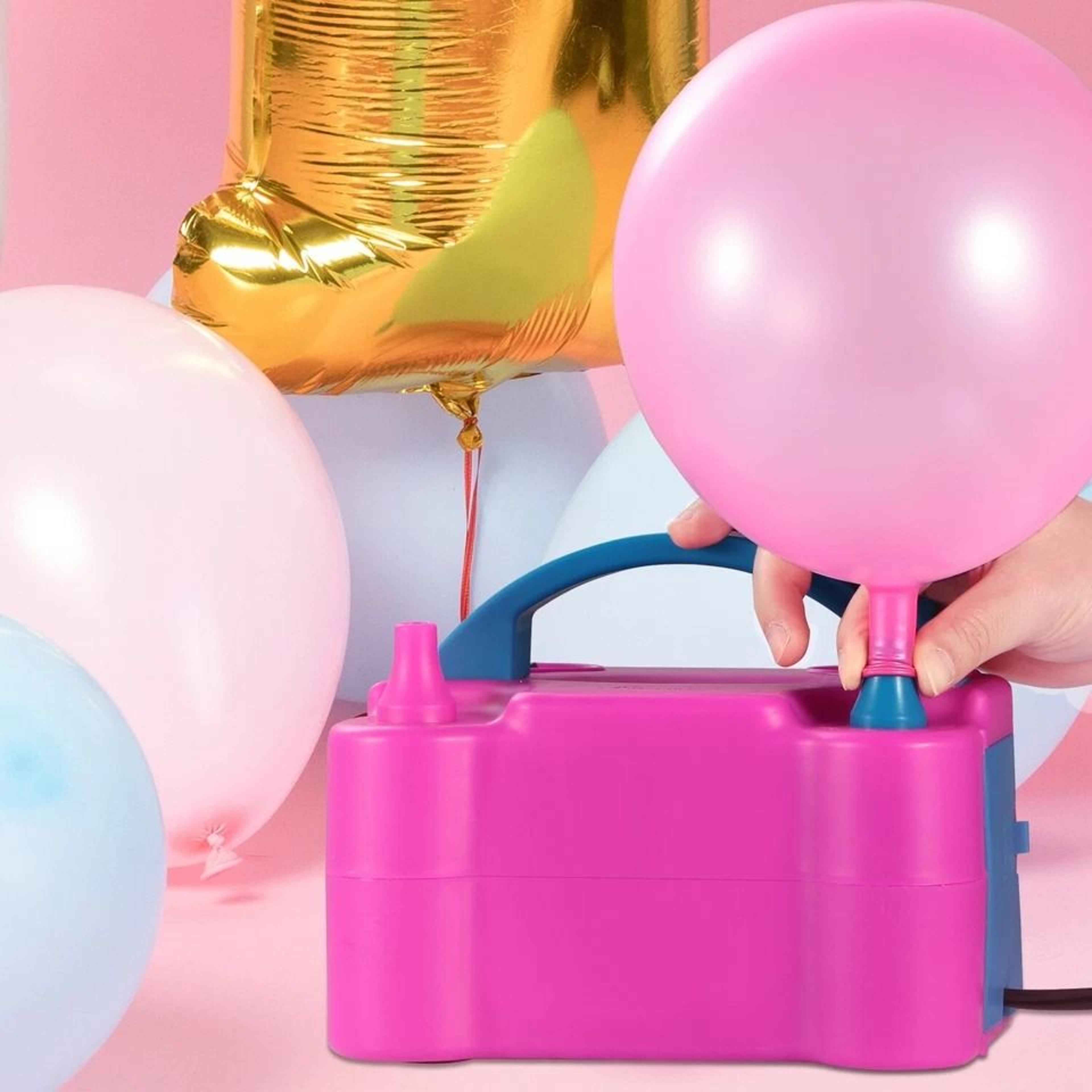 Balloon Air Pump Inflator Portable Electric Double Pump Blower Quick  Easy Latex Balloon Inflation  8