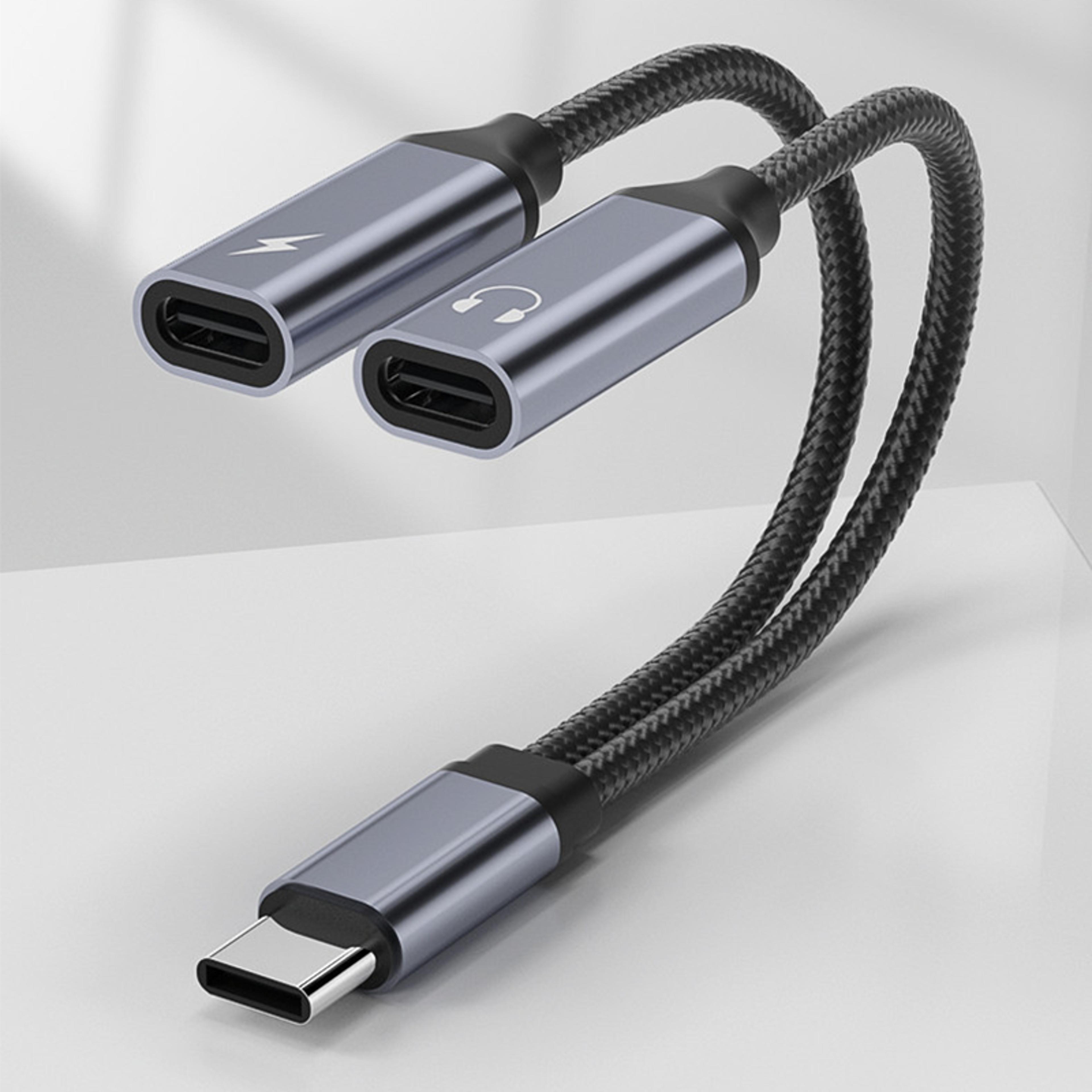 pd 60w fast charging usb type c to 3.5 mm audio aux adapter, headphone cable for iphone 15, samsung, xiaomi