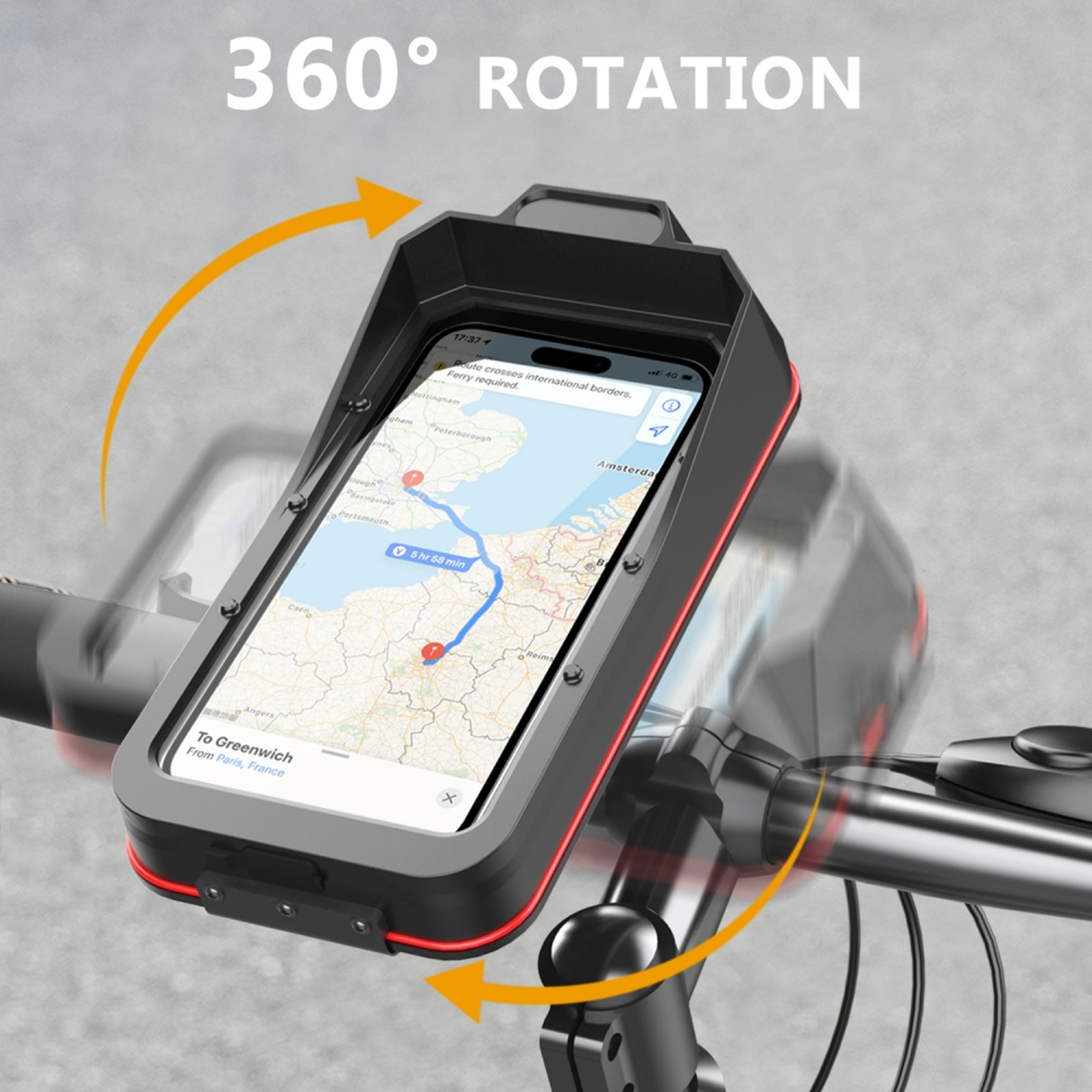 Phone Case Bag Waterproof Bicycle Motorcycle Touch Screen Bike Scooter Handlebar MTB Cellphone Moun 5