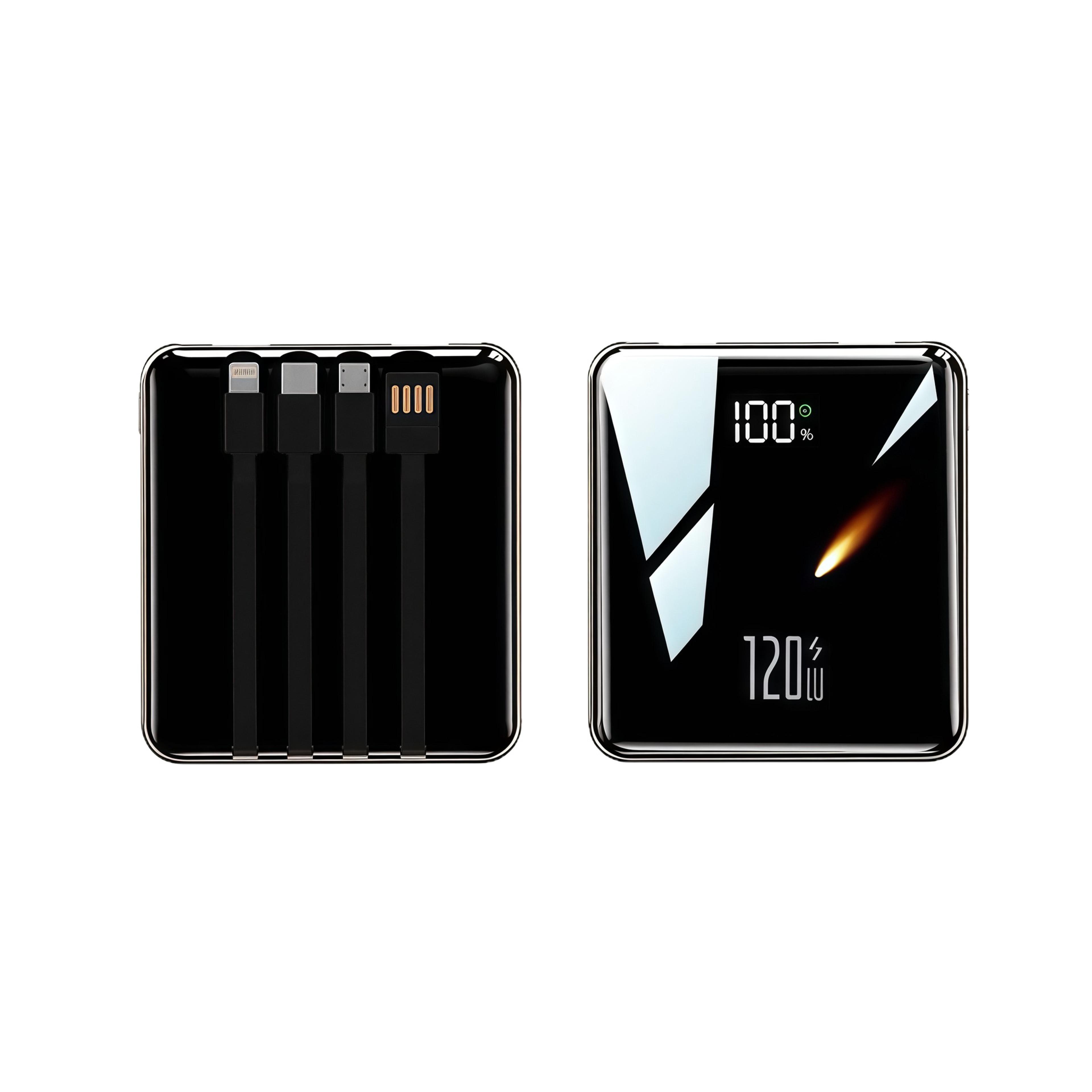 20000 MAh Portable External Battery New 120W Super Fast Charging Mirror Design For IPhone Xiaomi 3