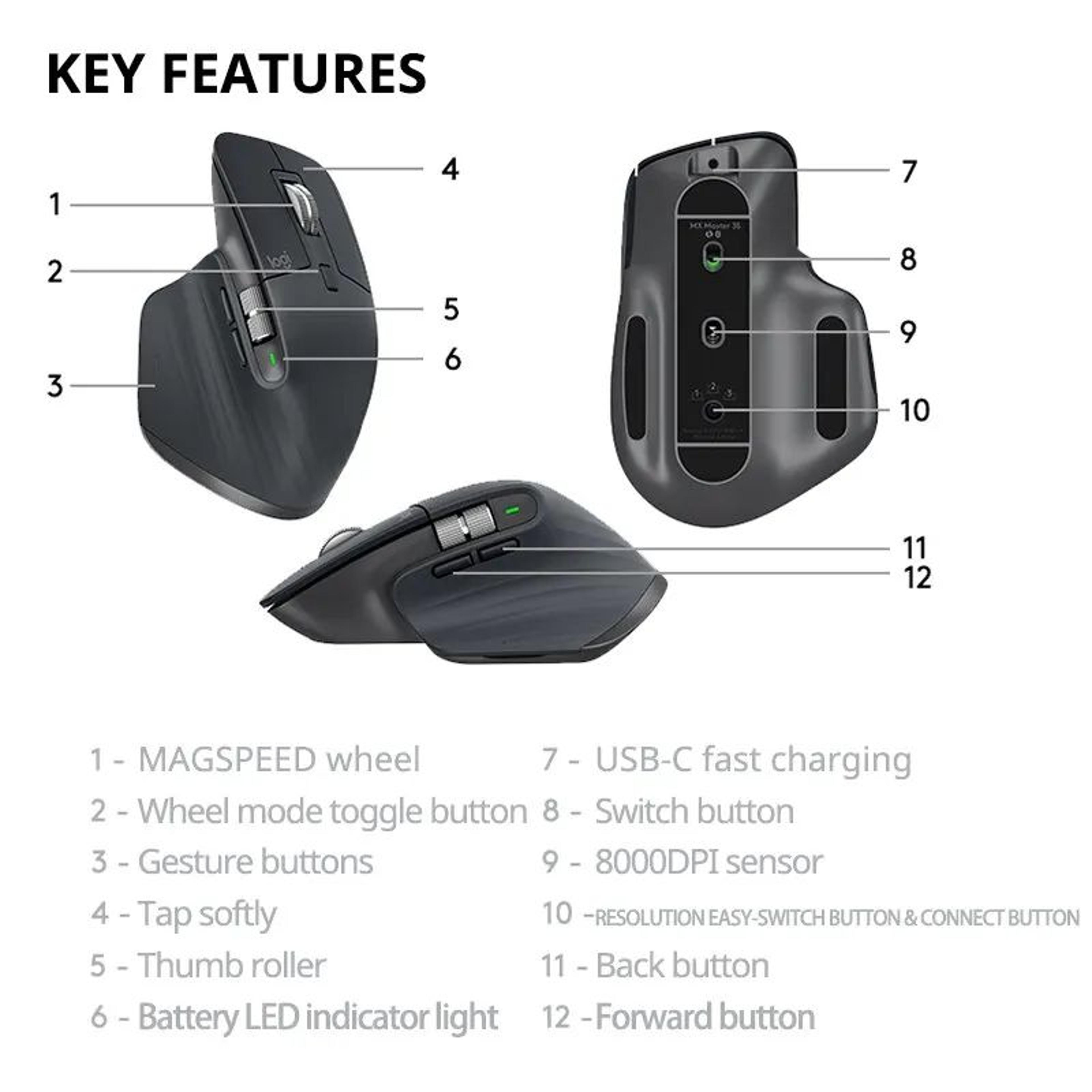 Logitech Bluetooth Wireless Mouse Cross Screen Control 2
