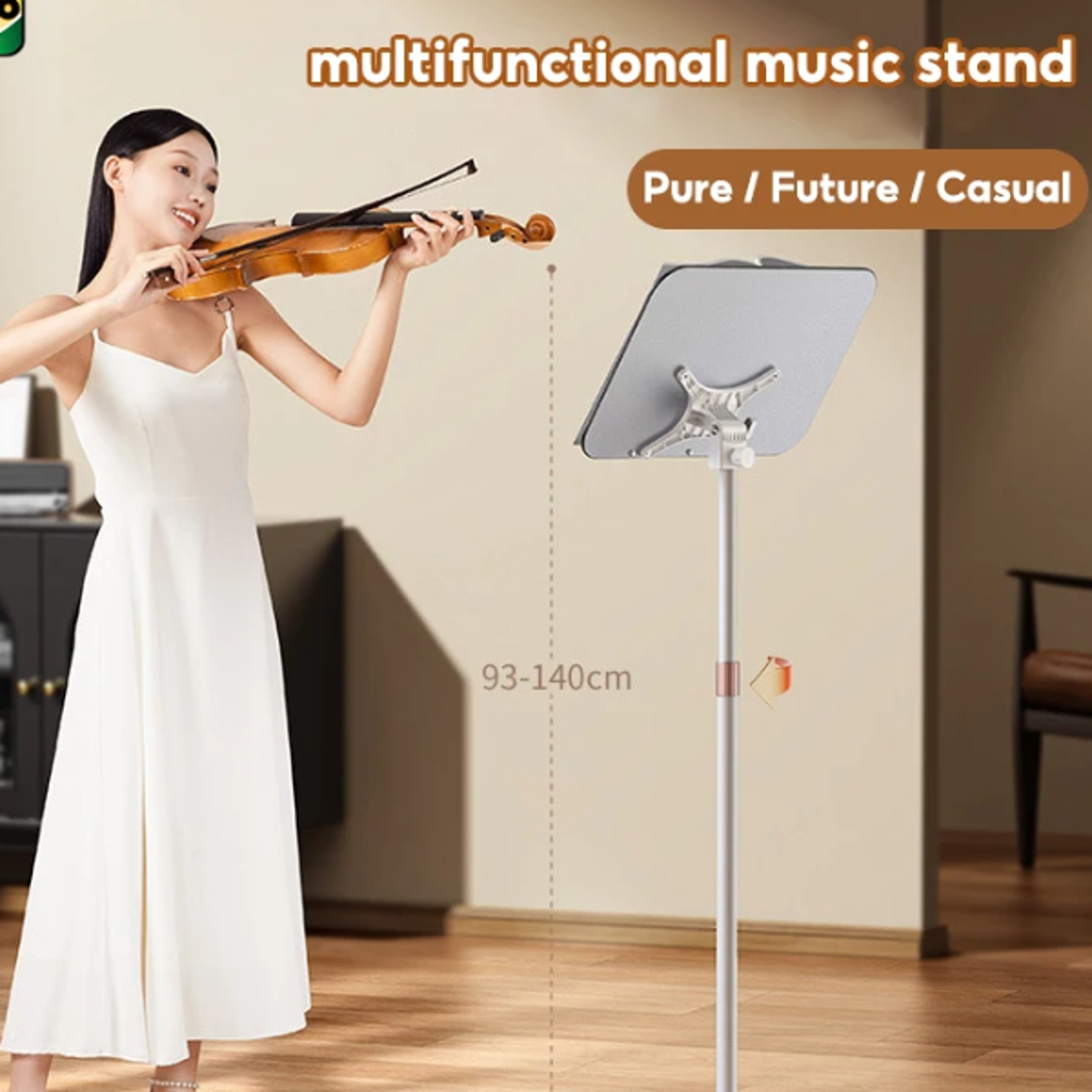 portable music stand for piano, guzheng, guitar, violin, professional home multifunctional podium book and tablet stand.
