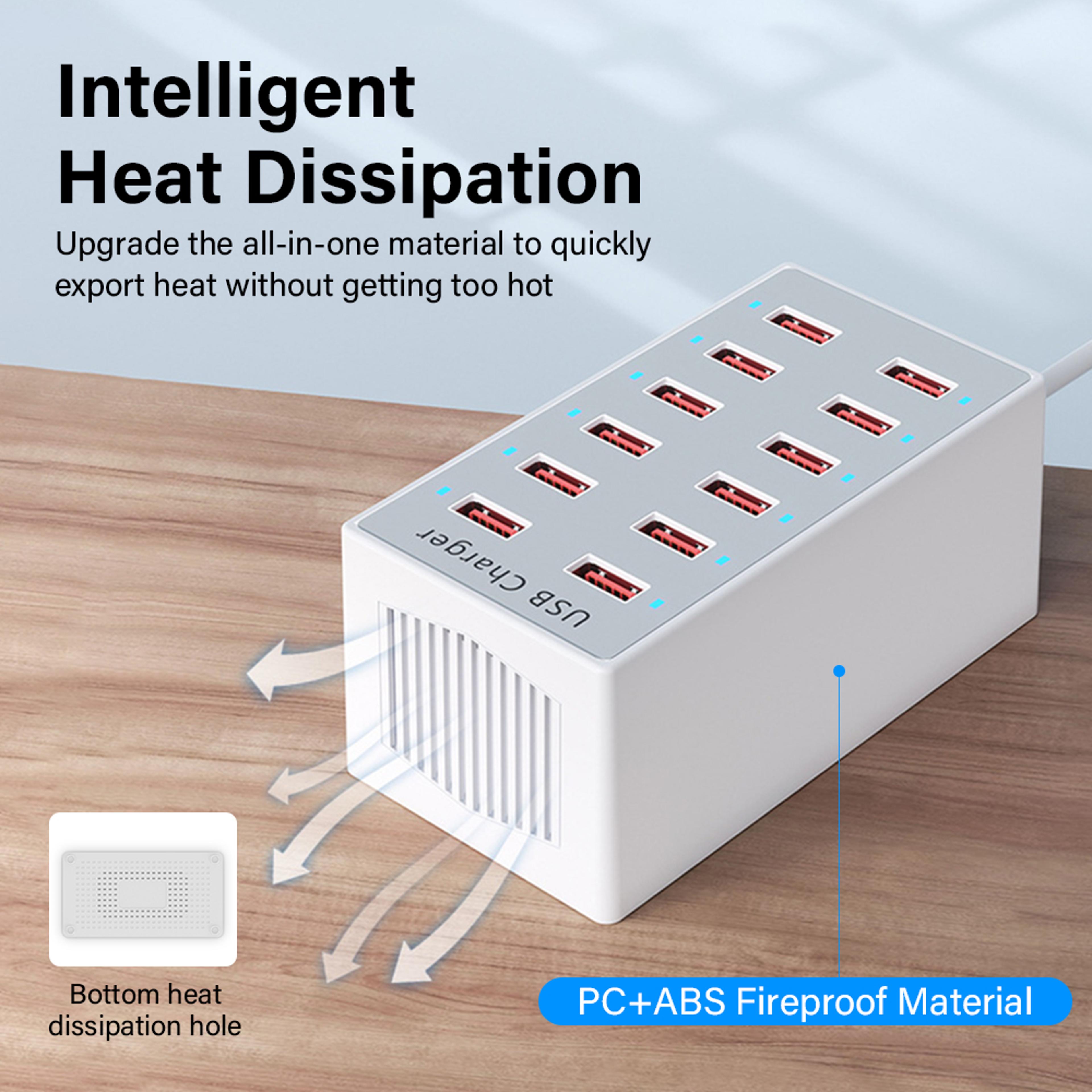 USB Charging Station Hub Multi Device Desktop Charger 4