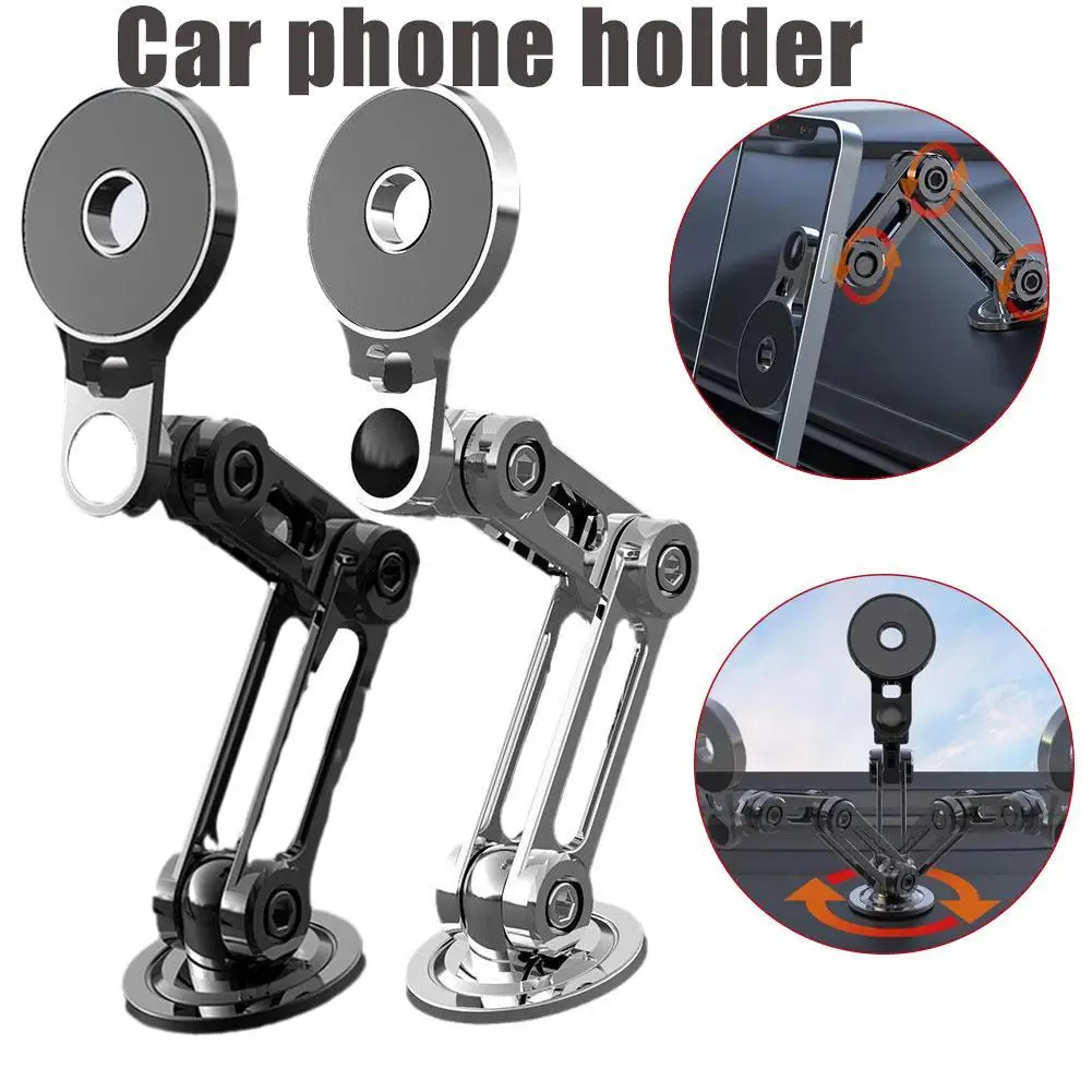 Rotating Magnetic Car Phone Mount Foldable Air Vent Holder For Hands Free Driving 1