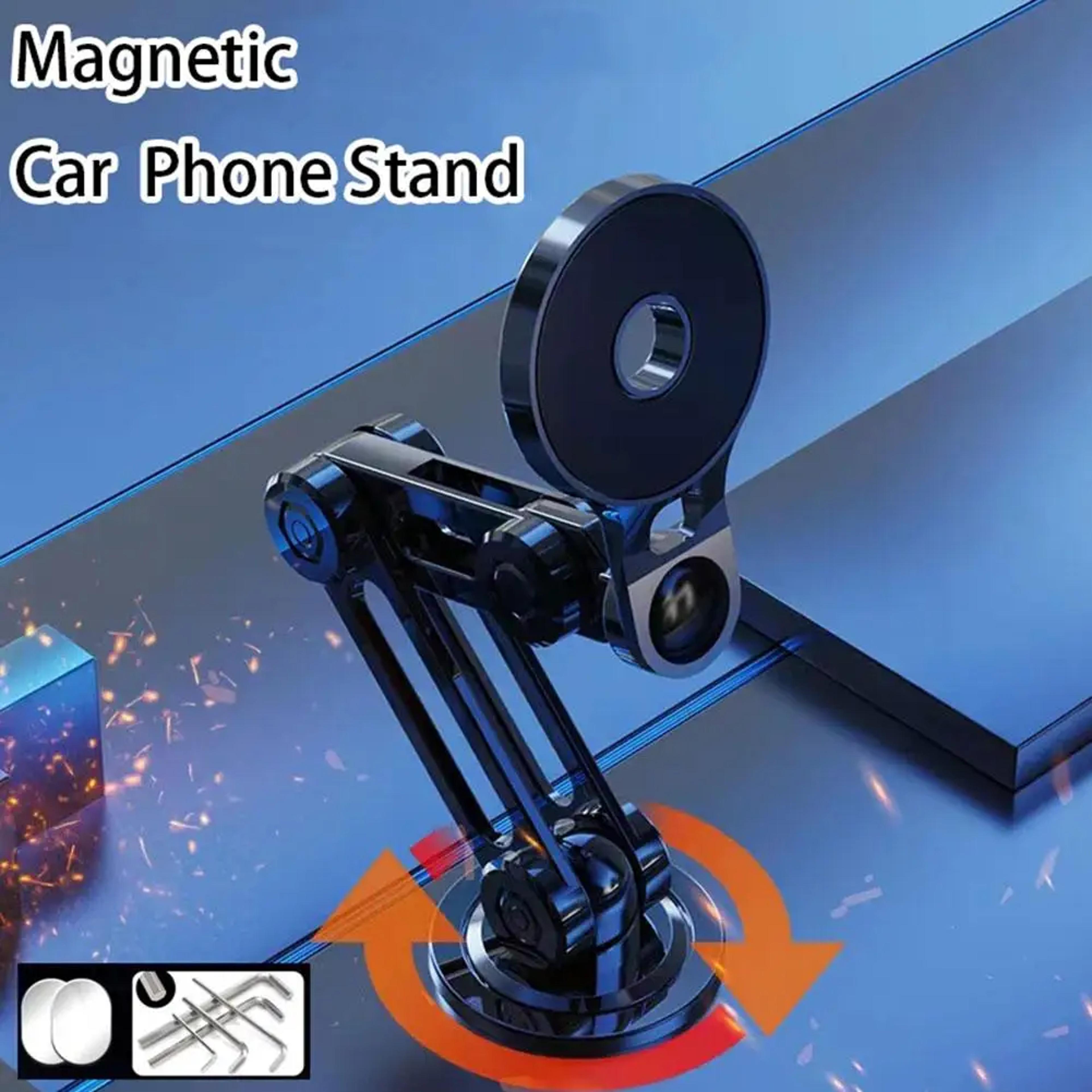Rotating Magnetic Car Phone Mount Foldable Air Vent Holder For Hands Free Driving 5