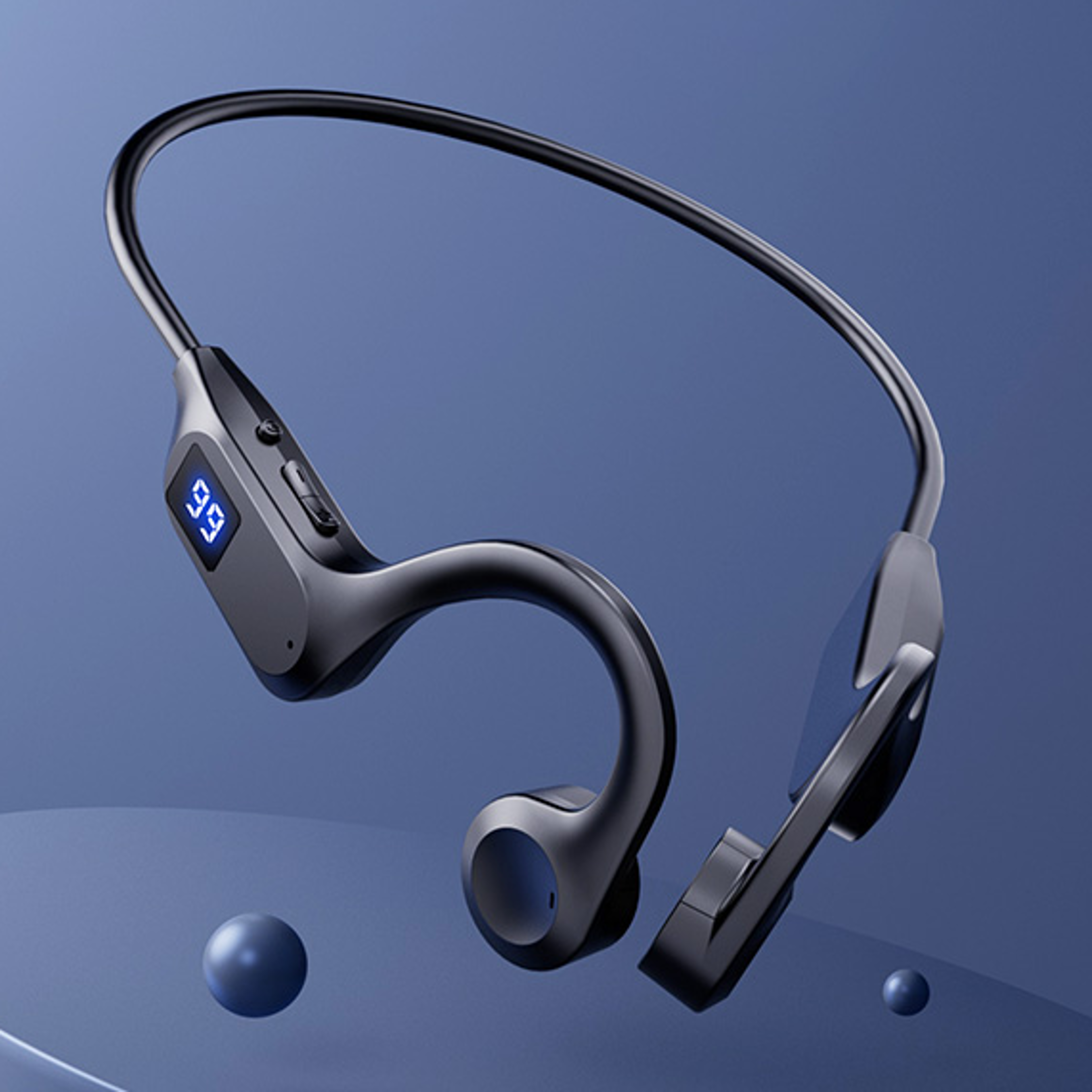 sportgrip bluetooth earhook headphones with microphone for running & workouts