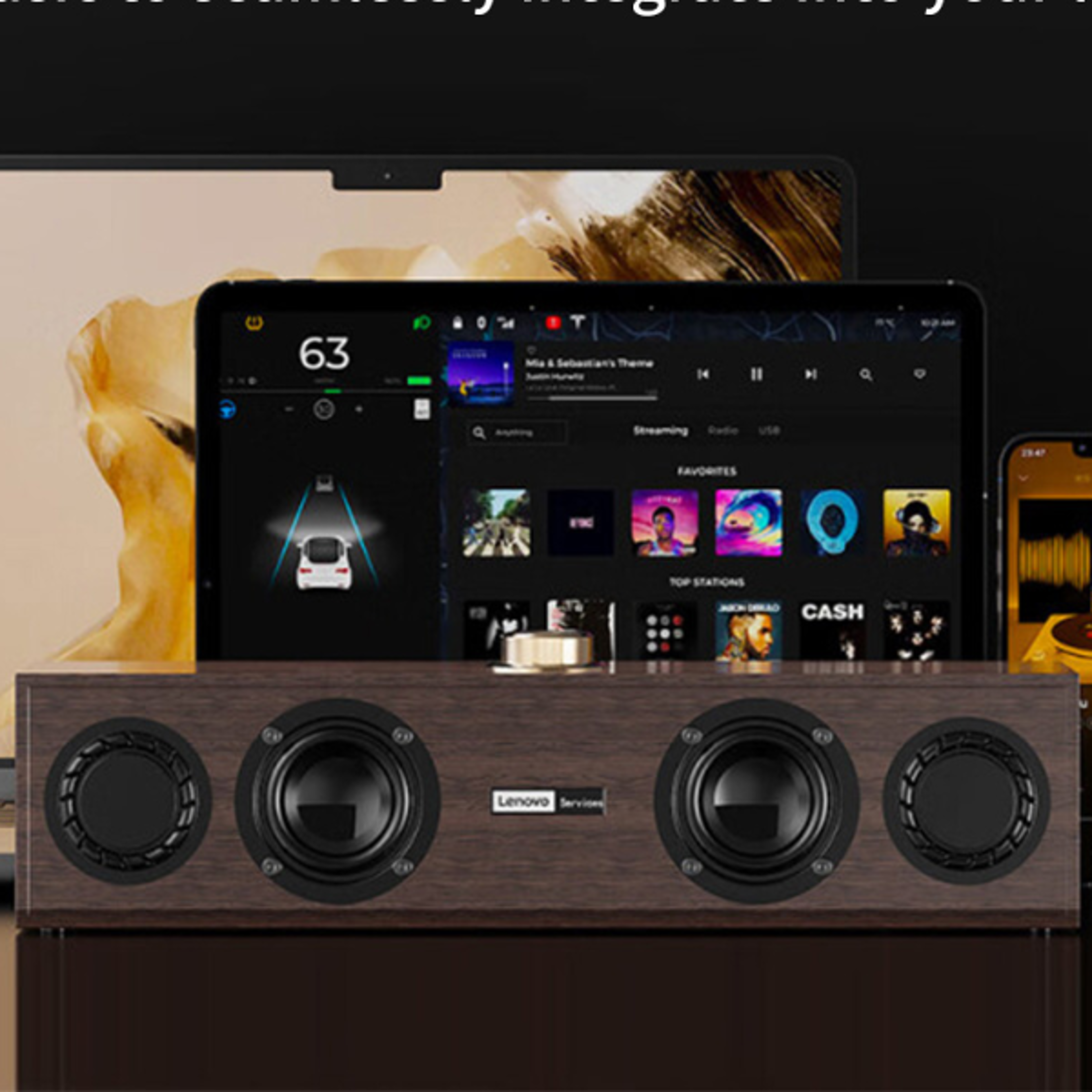 retrosound bluetooth speaker bar with subwoofer for tv pc & mobiles