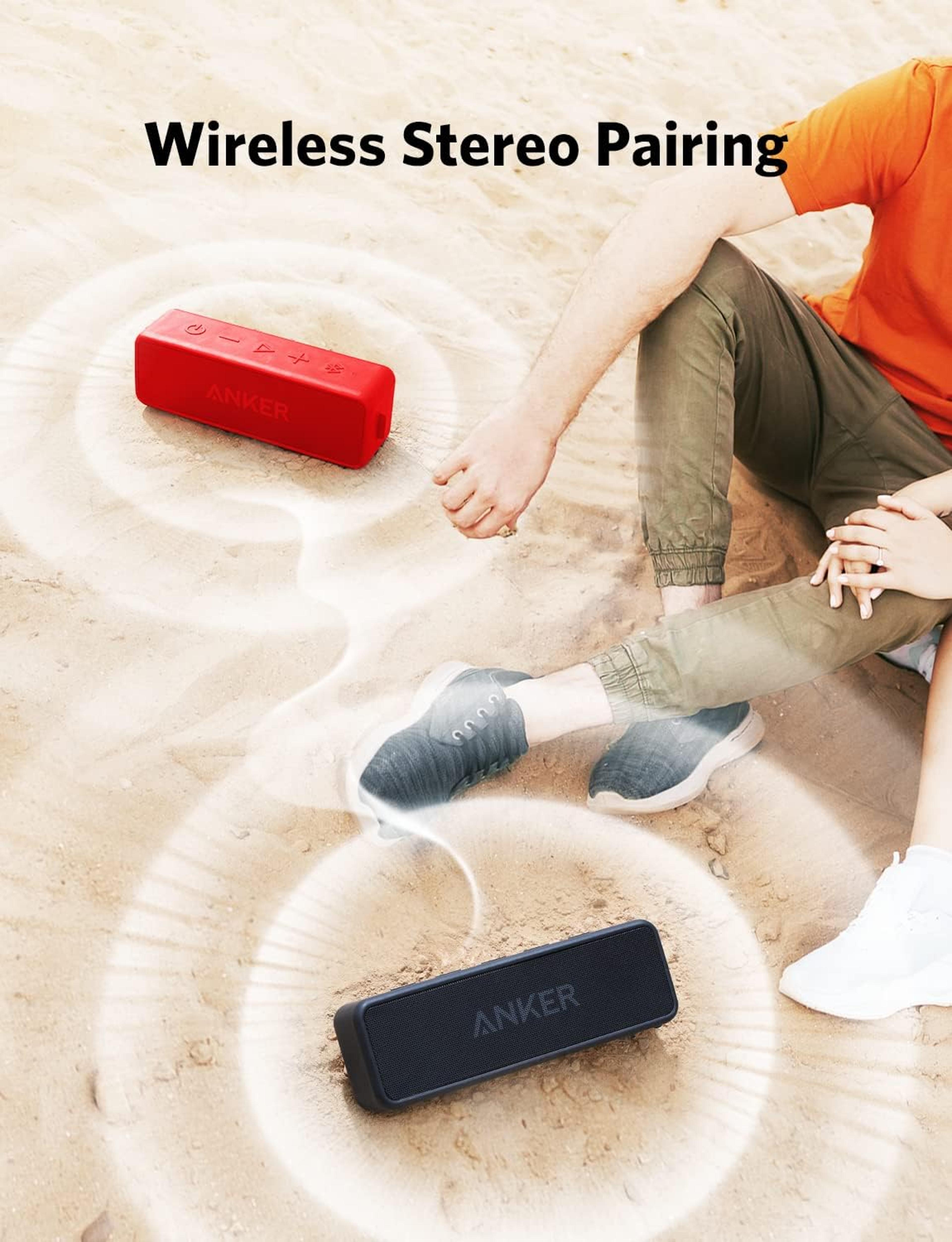 AquaBeat Stereo Bluetooth Speaker Pair With Playtime  Waterproof Sound 2