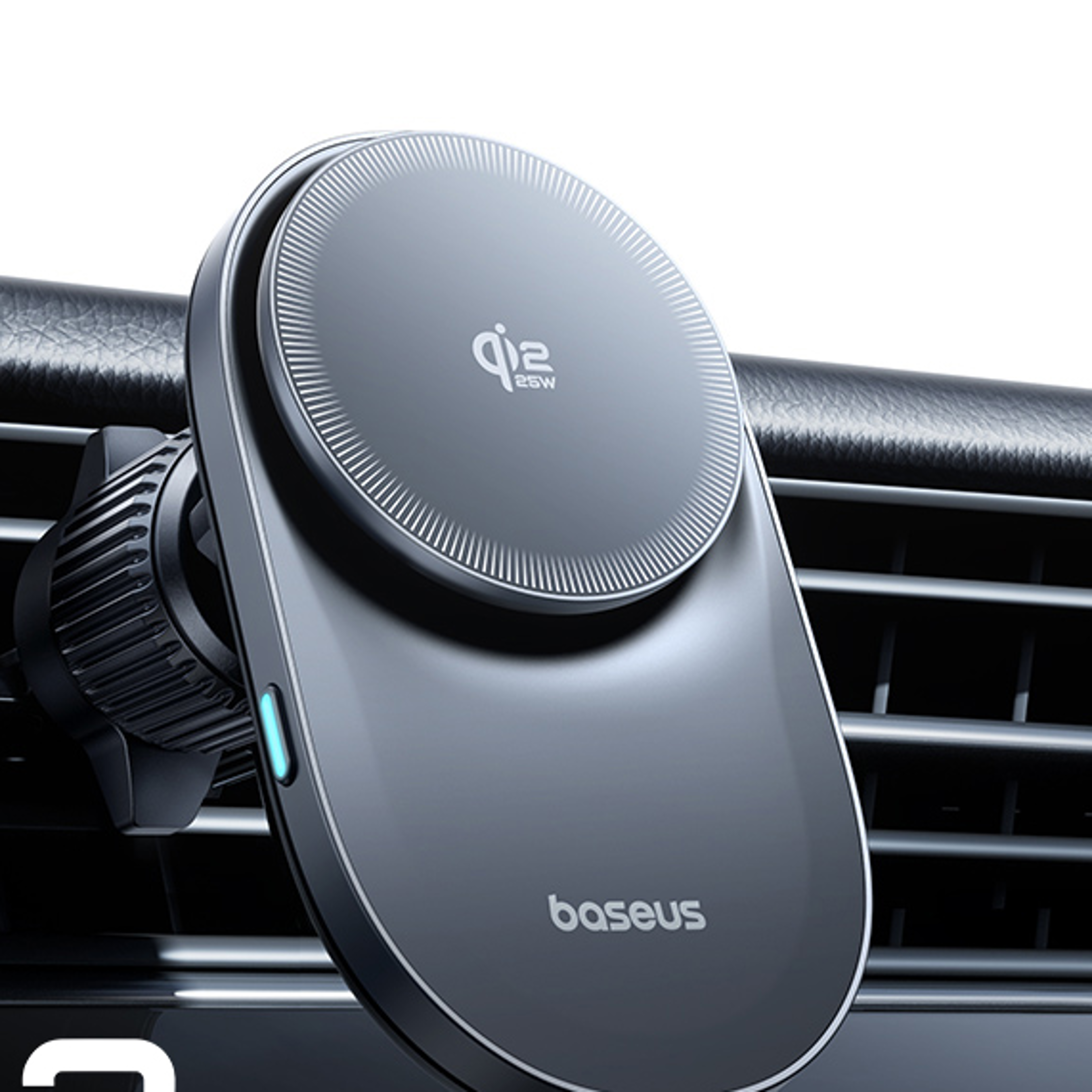 magcool pro magnetic wireless car charger mount with fast charging & cooling fan
