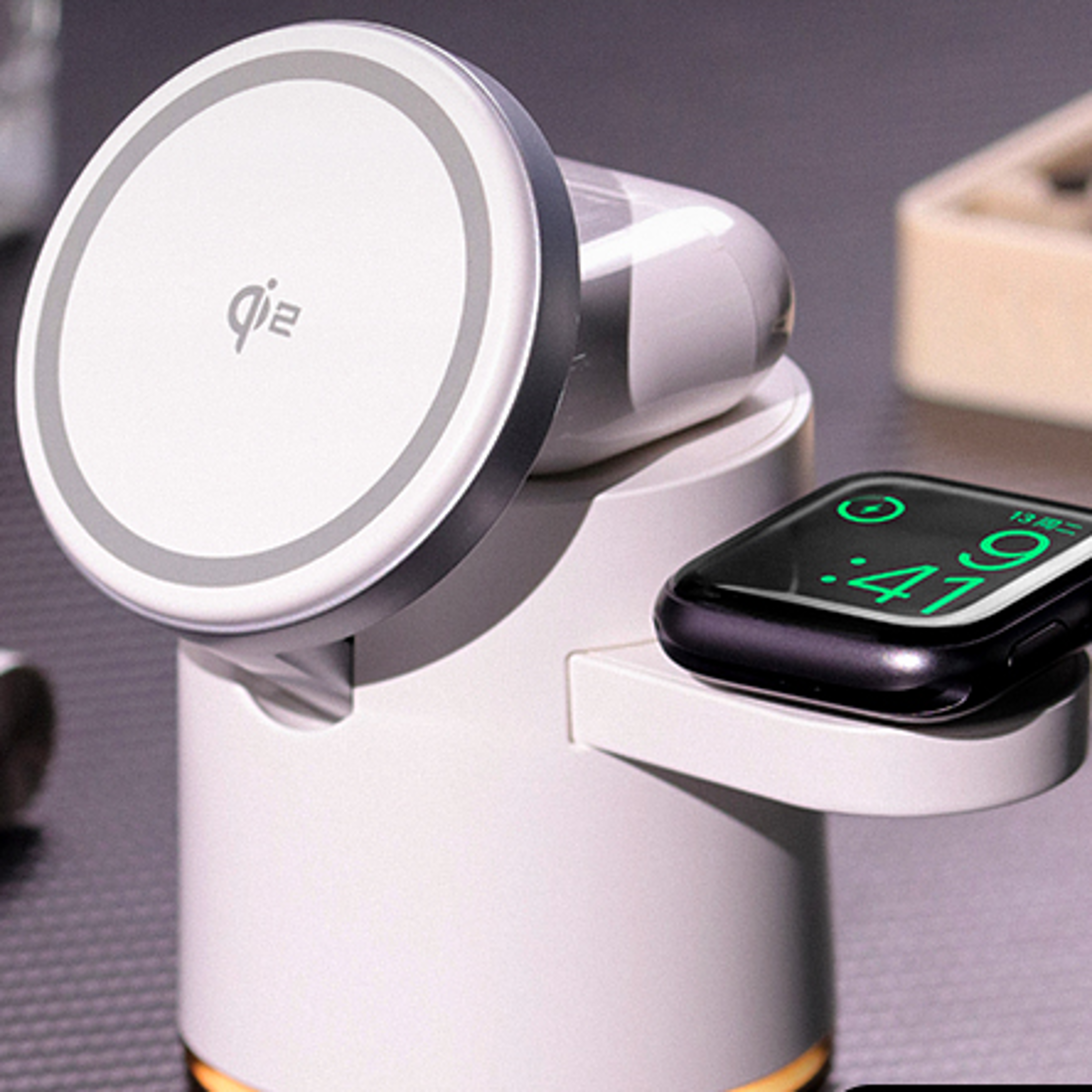 wireless charging station for iphone apple watch & airpods