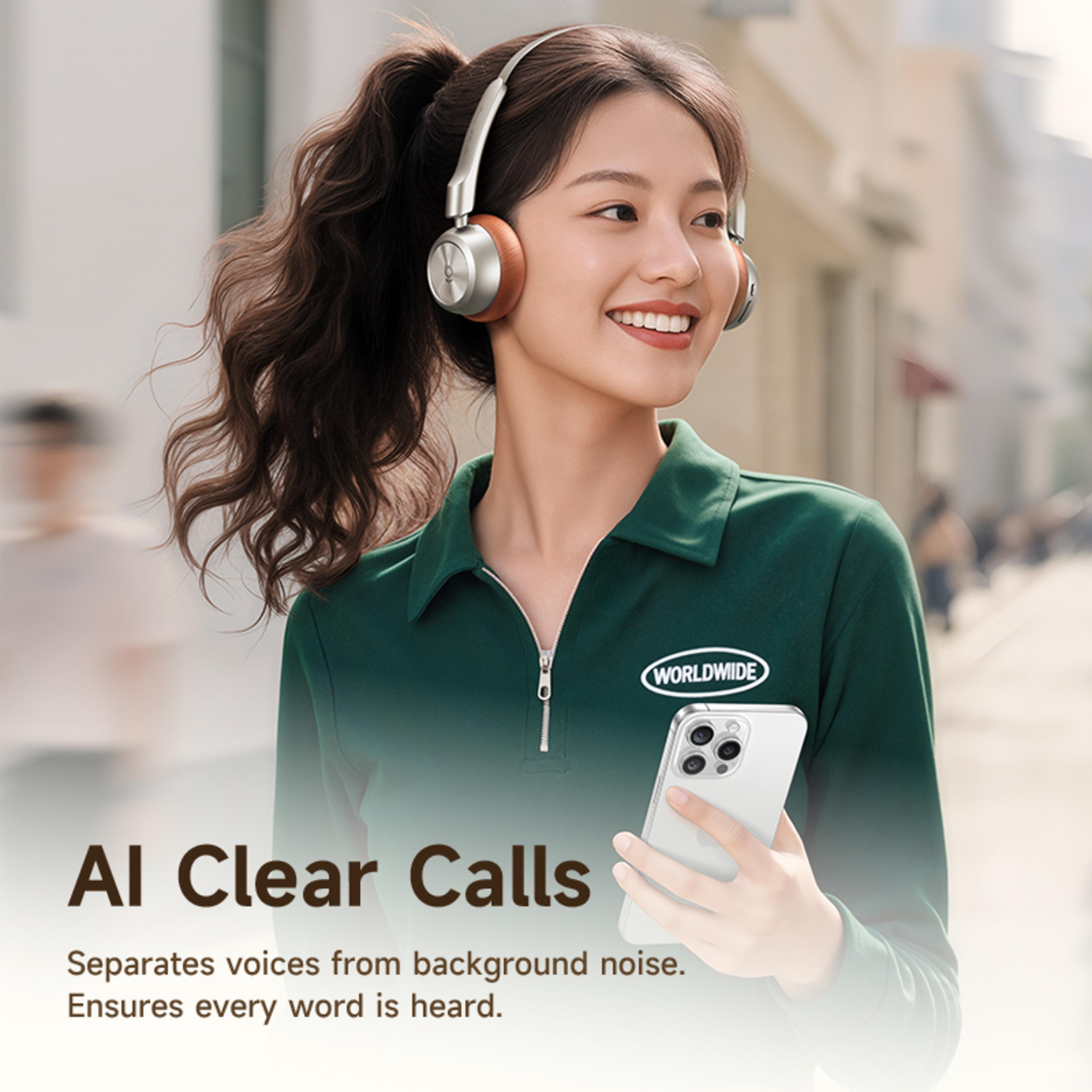 Air Noise Cancelling Bluetooth Headphones With 80H Playtime  ENC Clear Calls 4