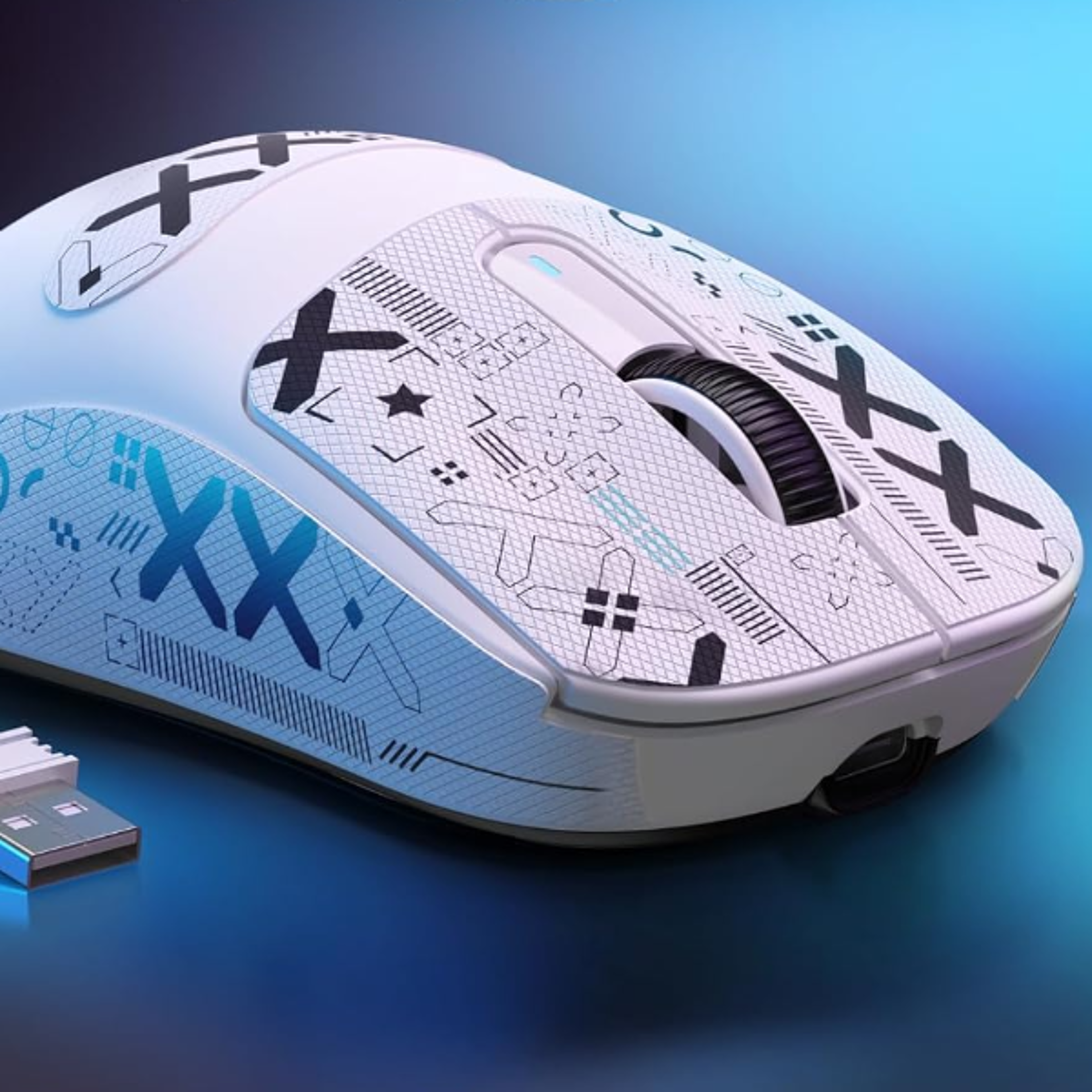 ultra light wireless gaming mouse with sensor & tri mode connectivity