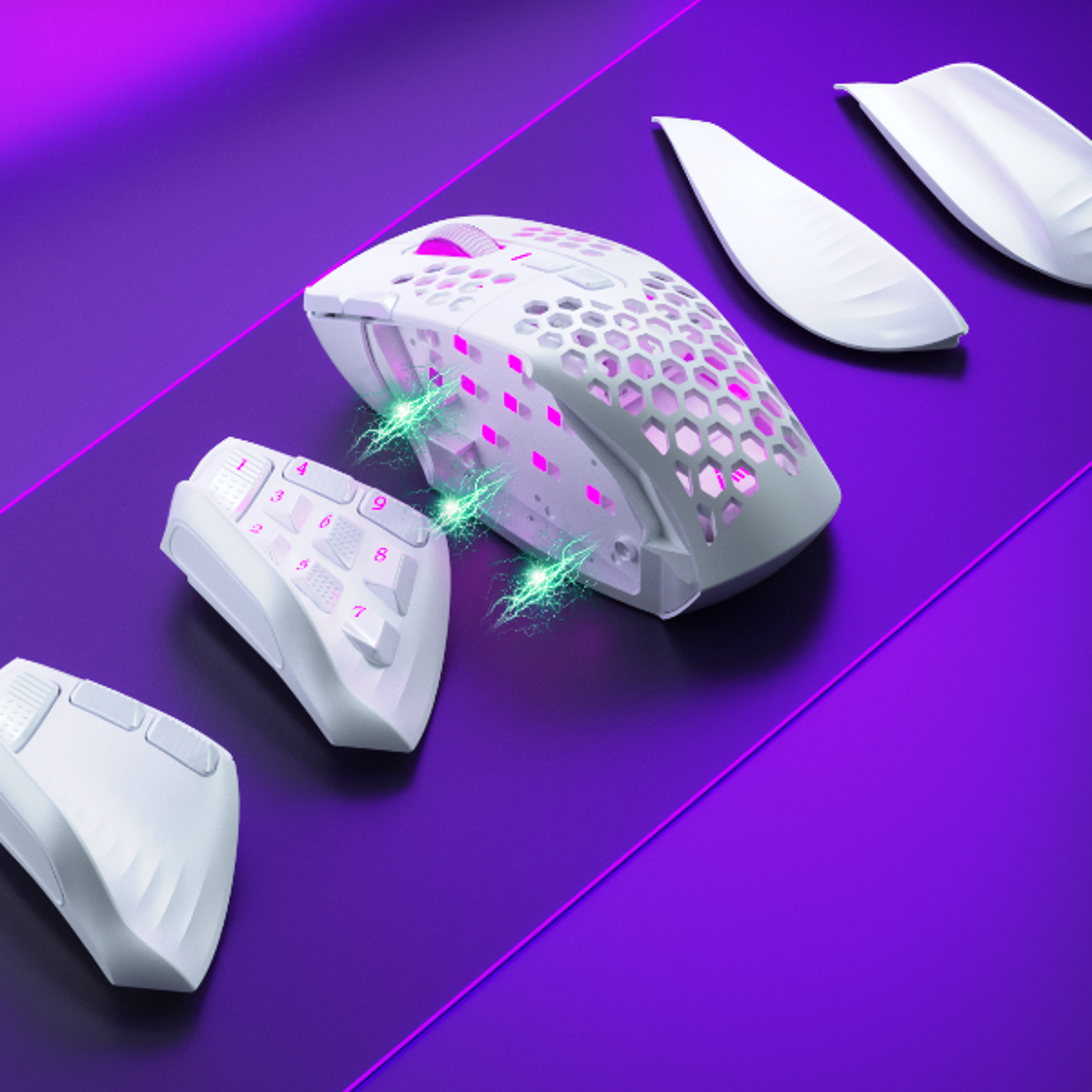 pro wireless mmo gaming mouse dpi programmable rgb macro mouse