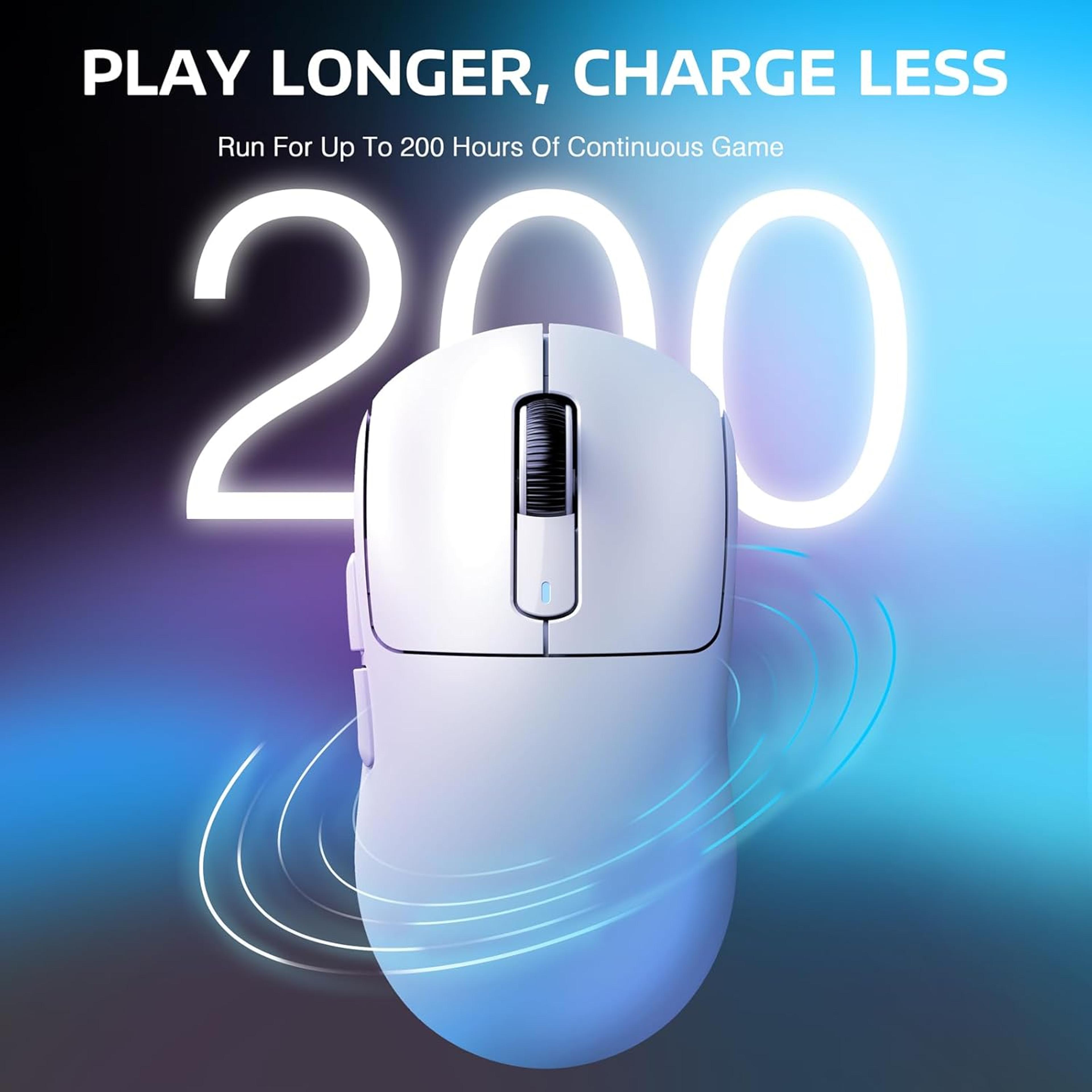 Ultra Light Wireless Gaming Mouse DPI Ergonomic Tri Mode Mouse 5