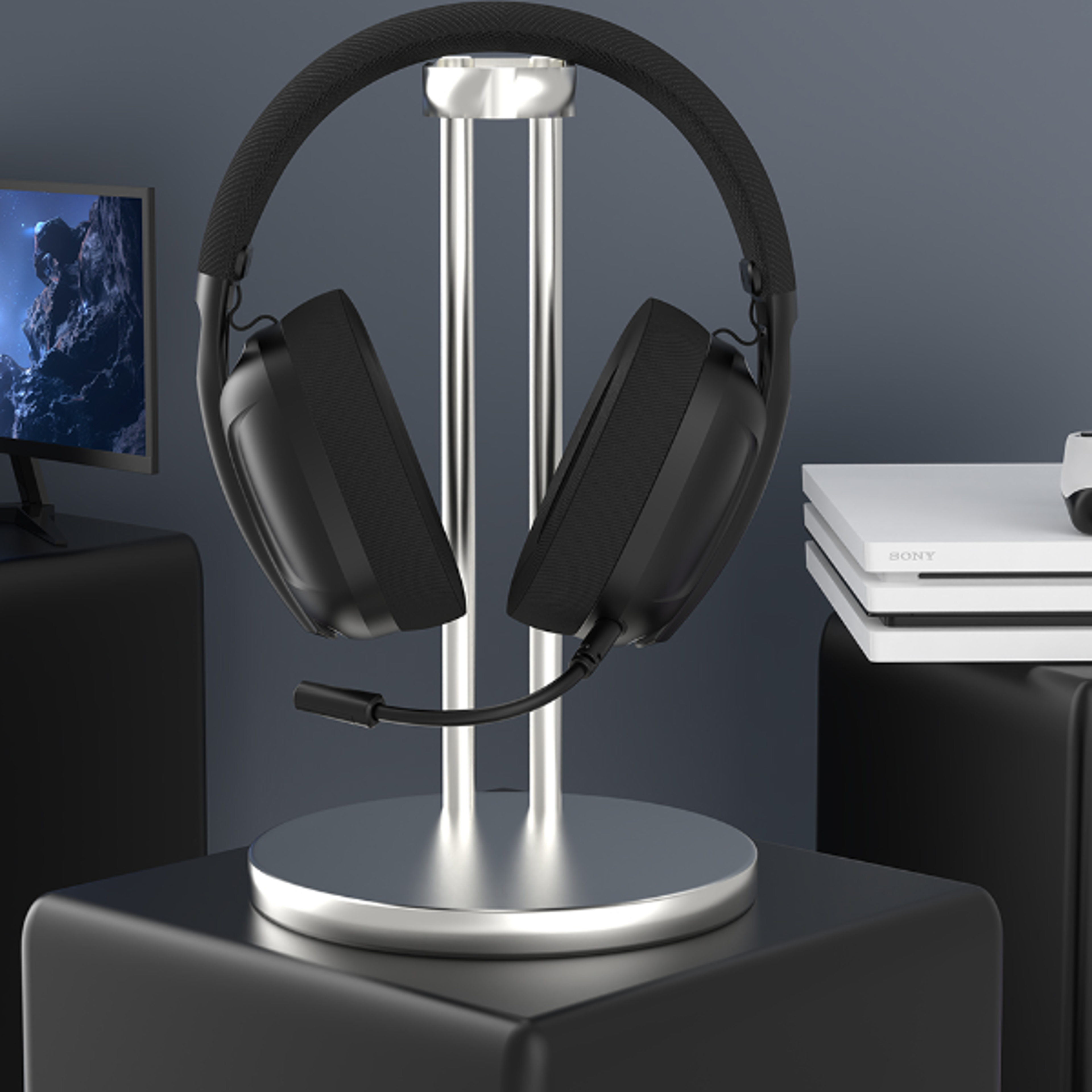 ultra light tri mode wireless gaming headset with noise canceling mic