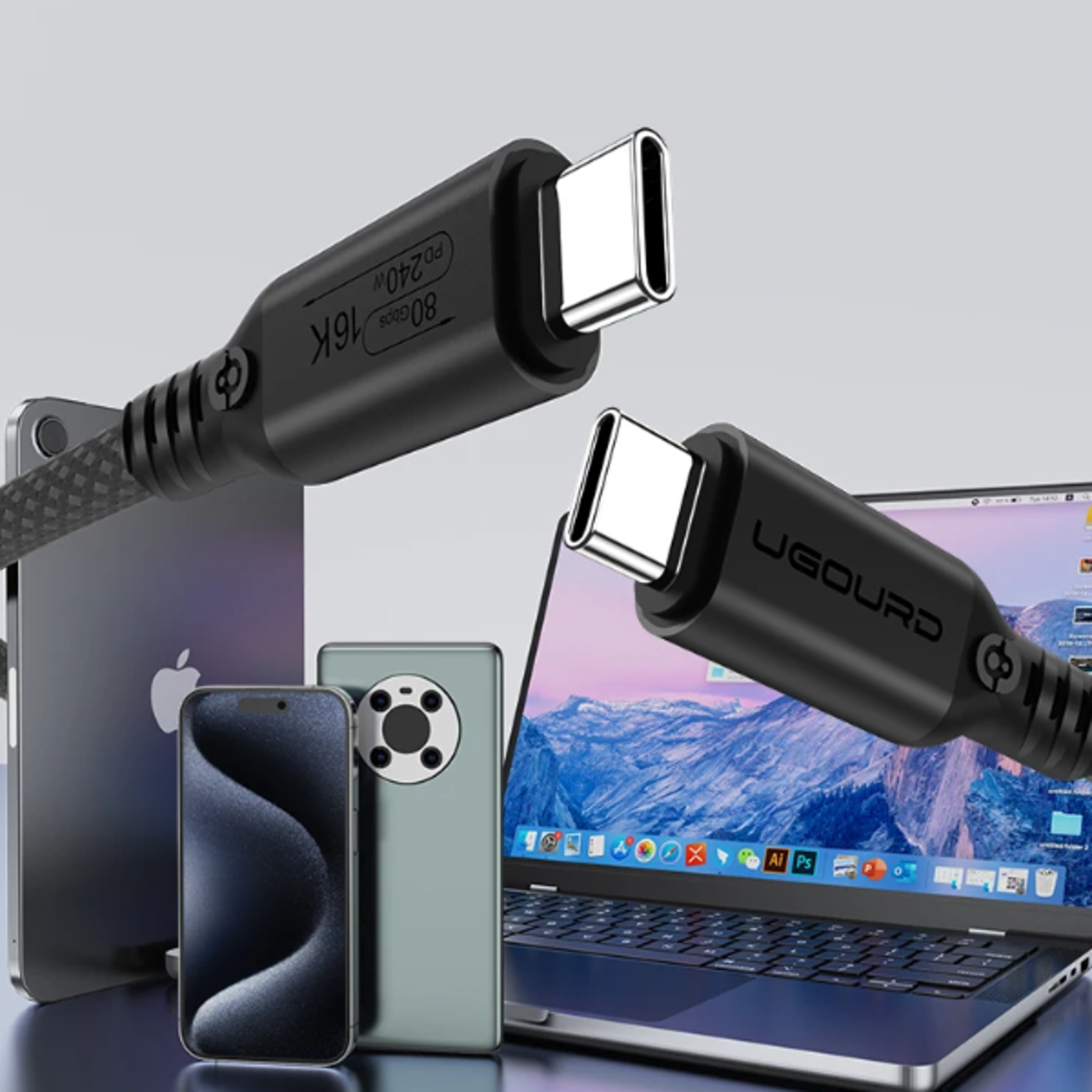 ultra speed usb usb c cable for thunderbolt display & gpu
