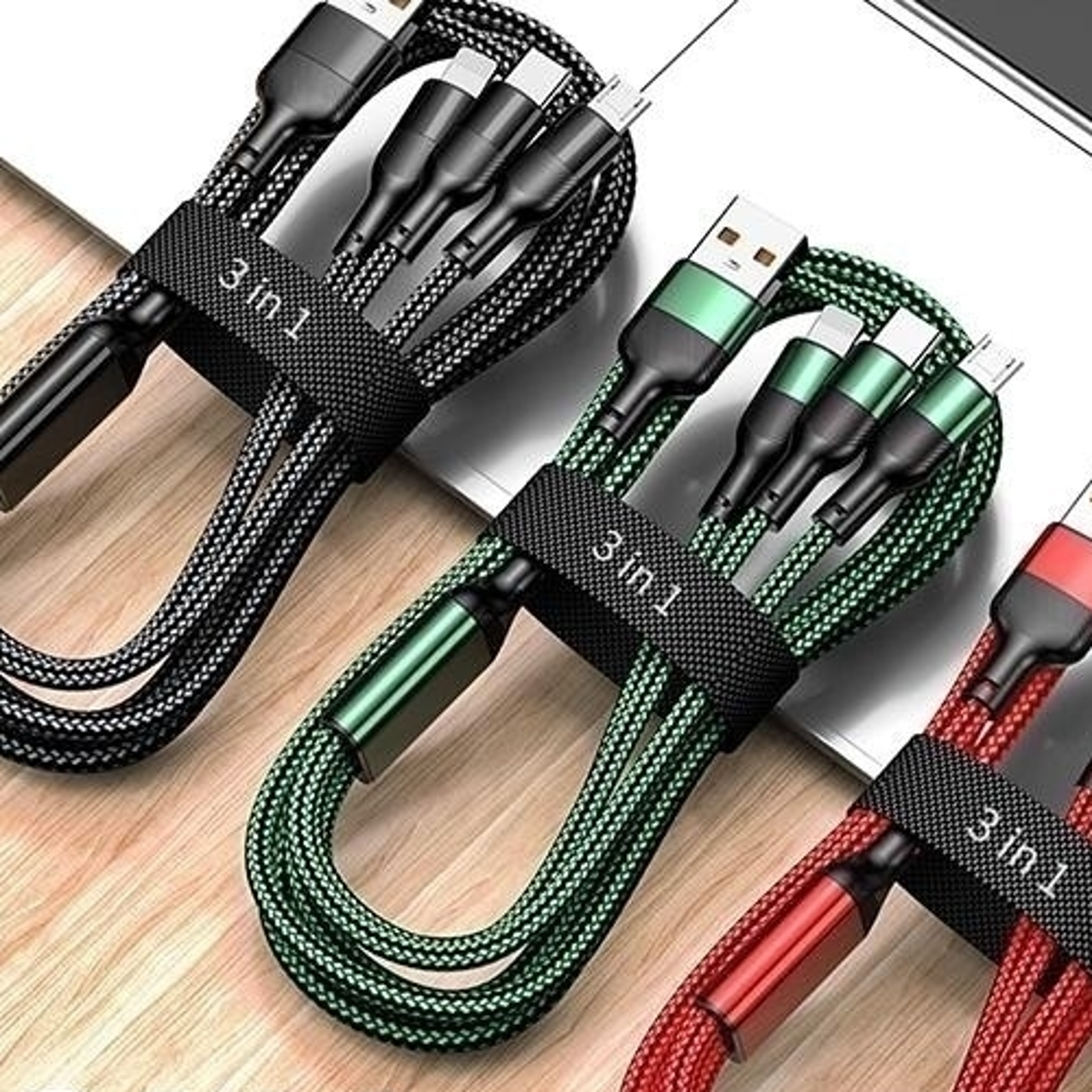 charge max fast charging cable for usb c micro usb & type c devices