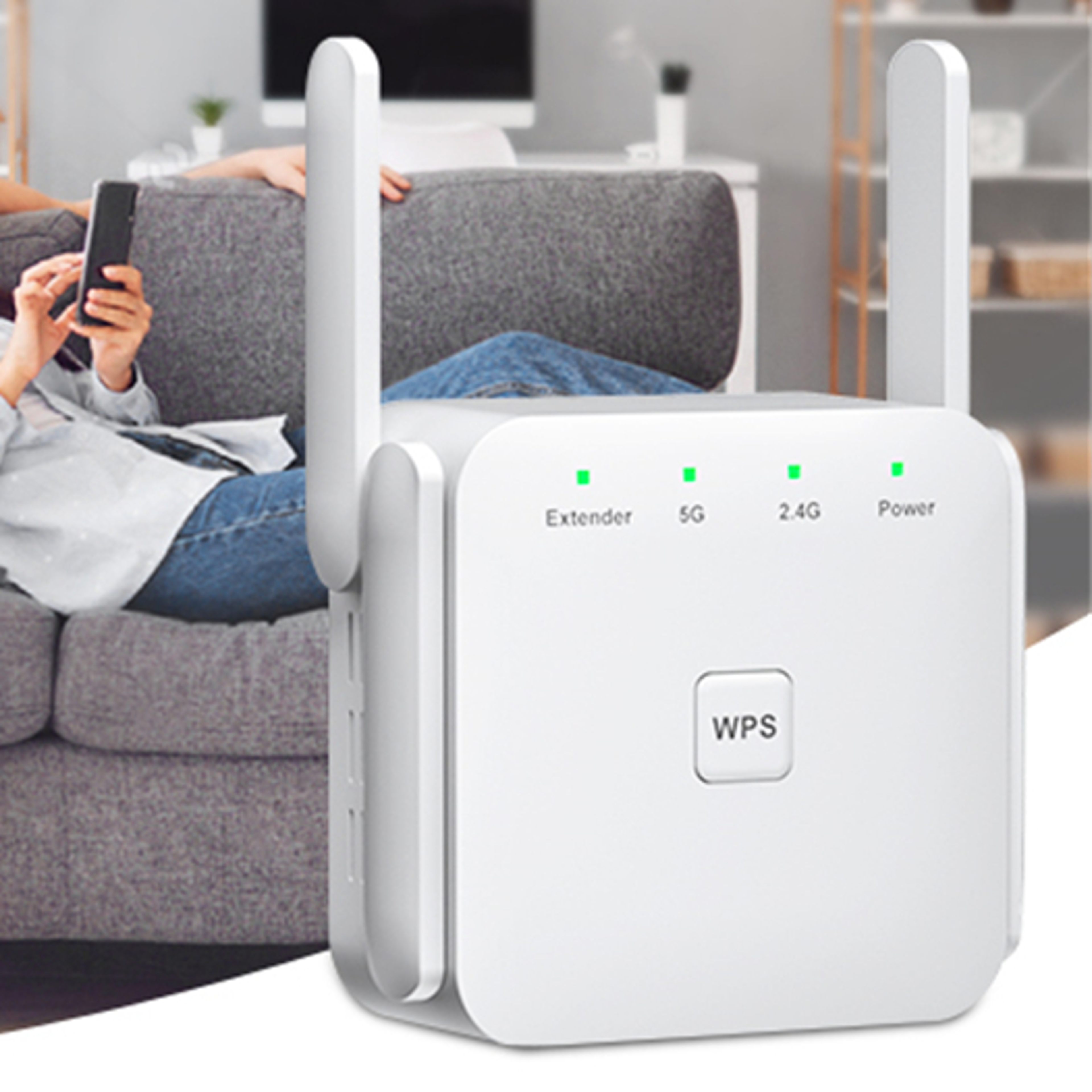 dual band wifi range extender & signal booster for whole home coverage