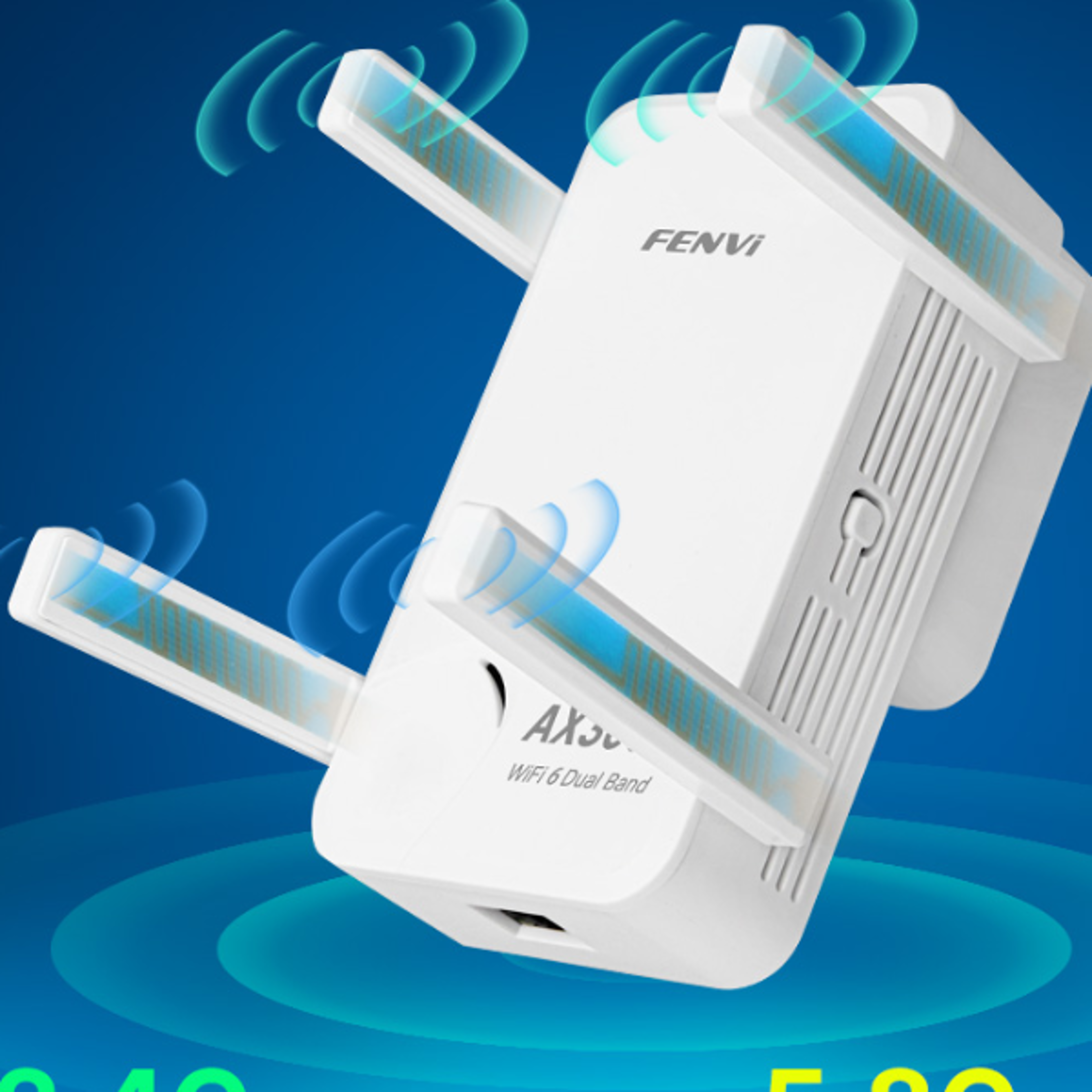 wifi dual band range extender gigabit signal booster for whole home coverage